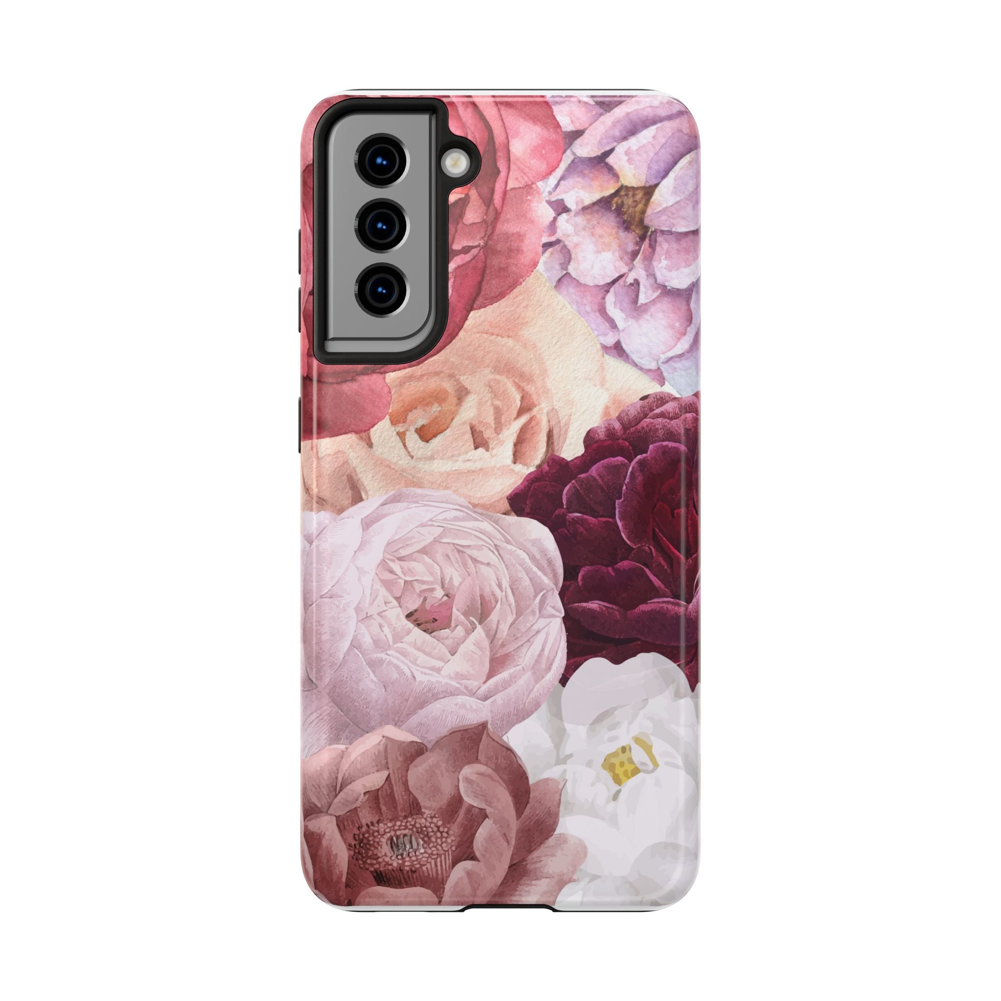 Pink Purple Watercolor Flower, Elegant Phone Cases, Stylish Phone Covers, Chic Phone Protectors, Fashionable Case for Her, Trendy Smartphone Accessories