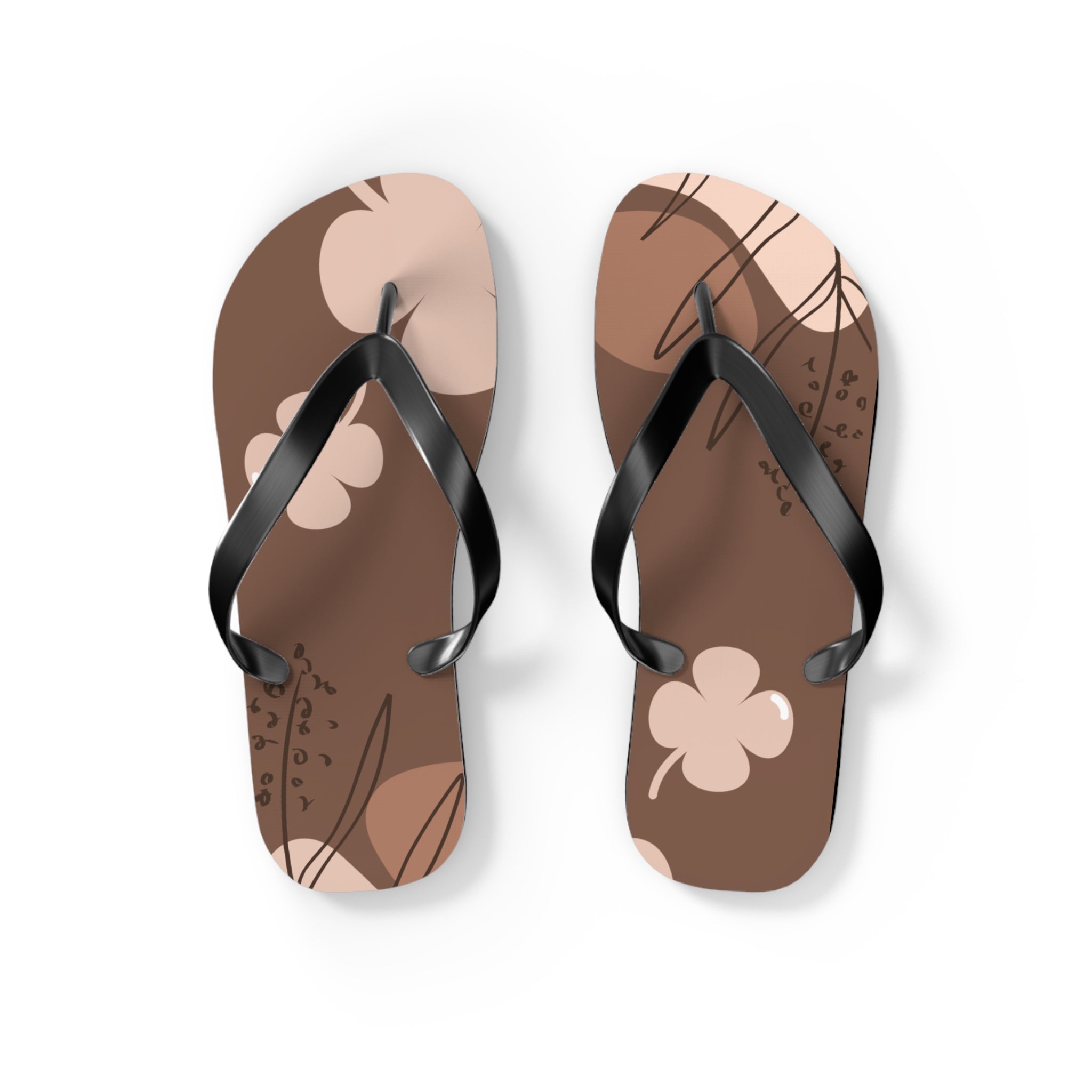 Brown, Flip Flops for Women, Cute Designs, Everyday Use, Indoor Sleepers