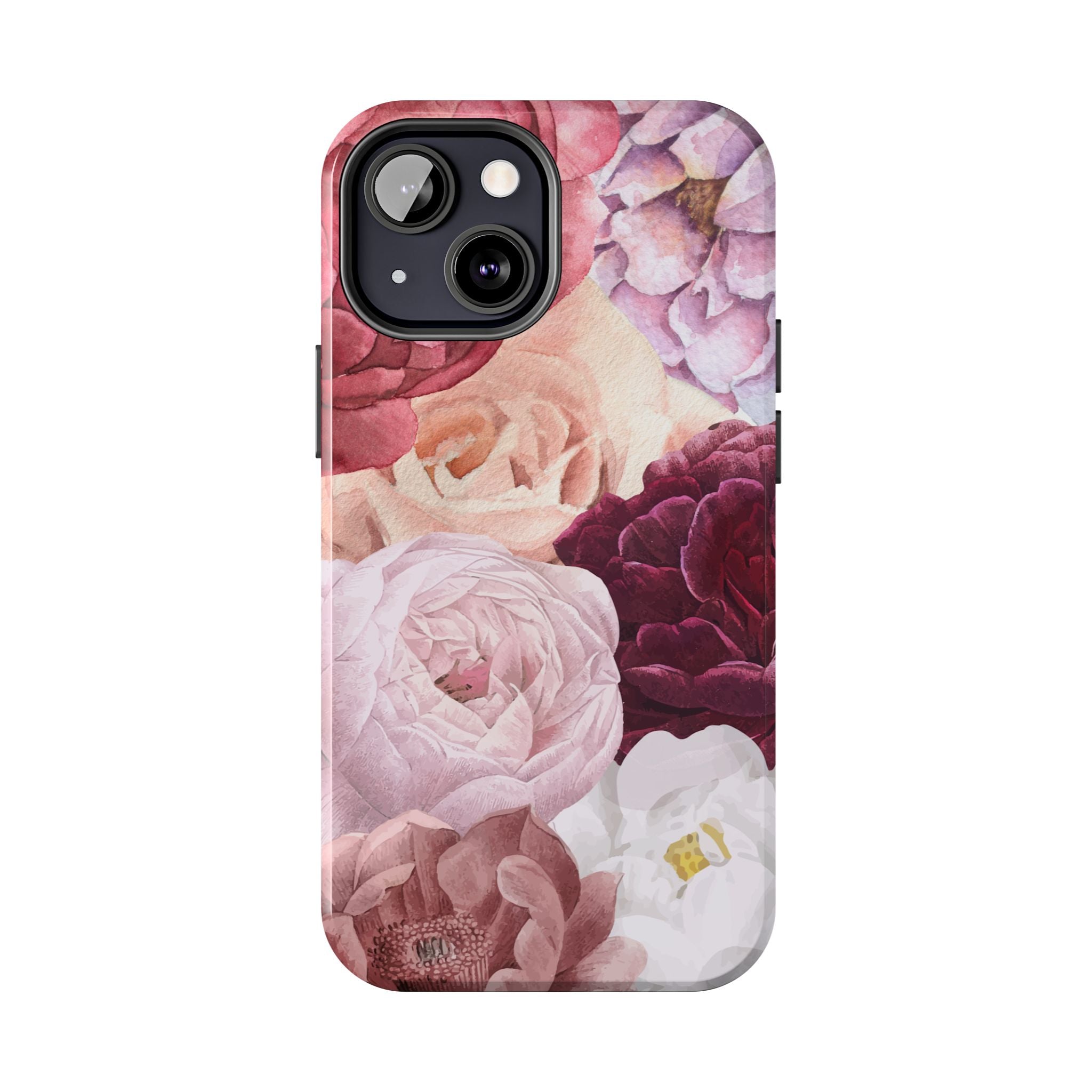 Pink Purple Watercolor Flower, Elegant Phone Cases, Stylish Phone Covers, Chic Phone Protectors, Fashionable Case for Her, Trendy Smartphone Accessories