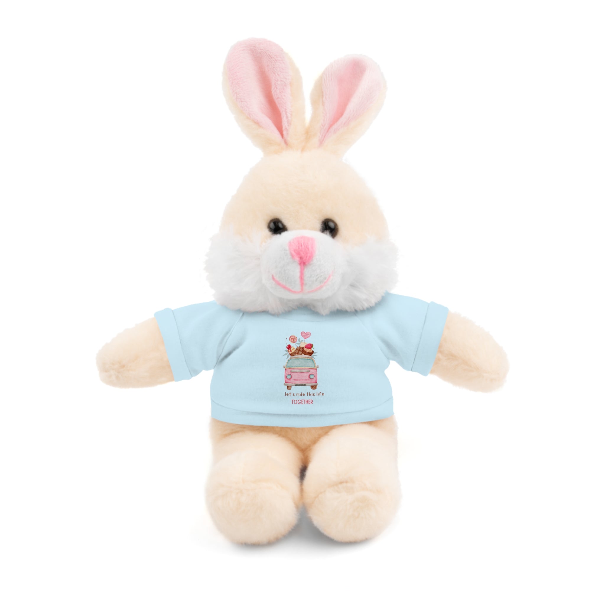 Colorful Bus with Sweet Treats Valentines Day Gifts for Her Him Kids Girlfriend Boyfriend Wife Mom Fiancée, Valentines Gifts for Women, Valentine's Day Teddy Bear, Funny Cute Stuffed Animal Plush Present for Birthday