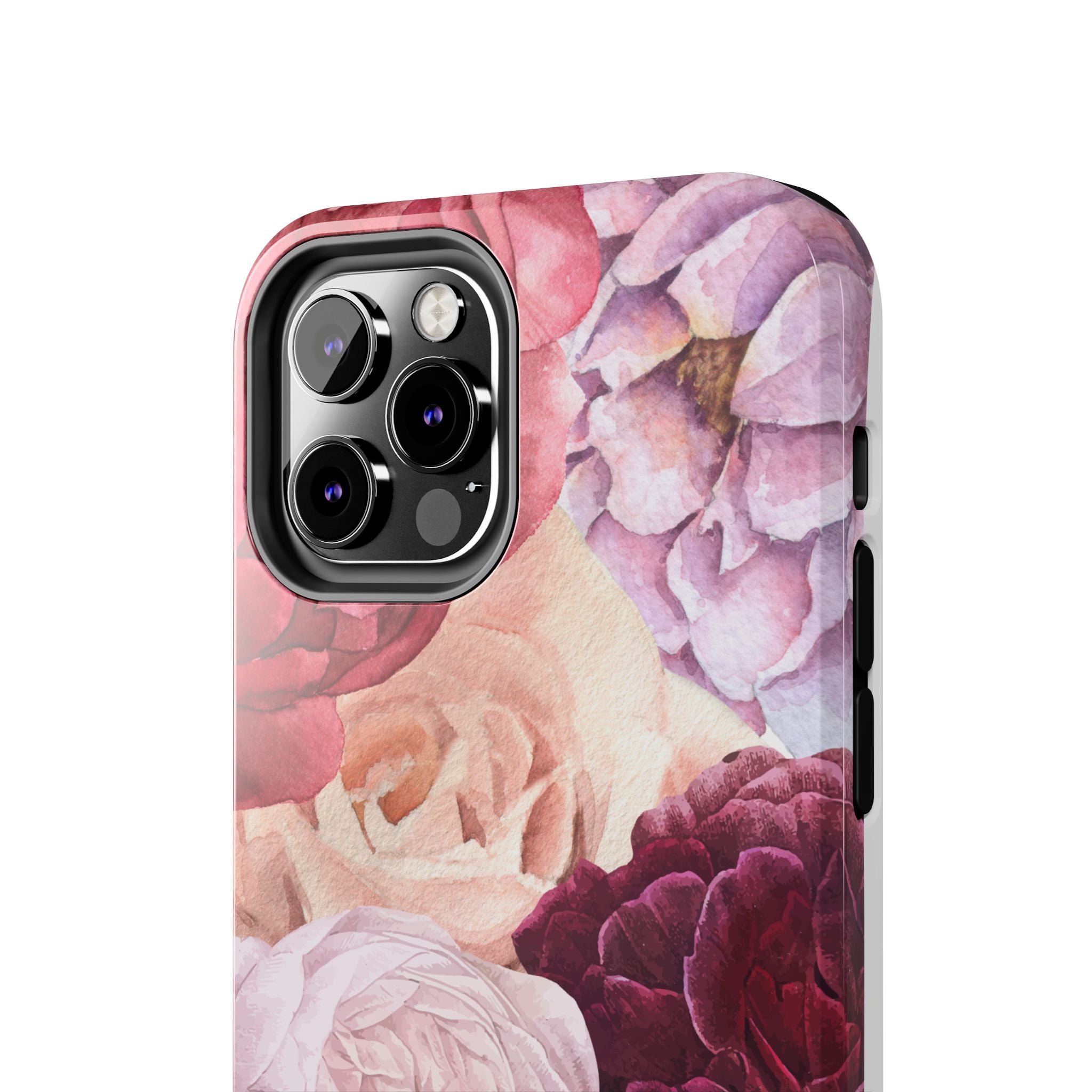 Pink Purple Watercolor Flower, Elegant Phone Cases, Stylish Phone Covers, Chic Phone Protectors, Fashionable Case for Her, Trendy Smartphone Accessories