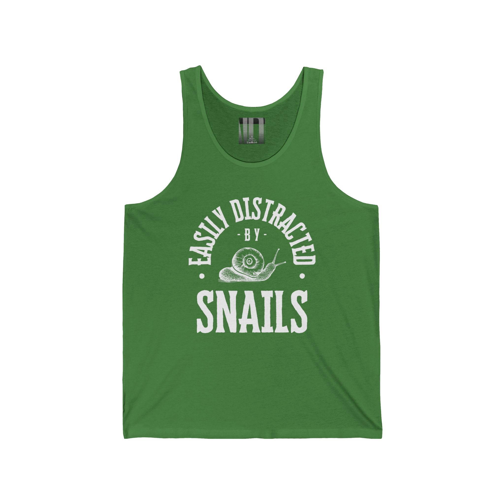 Easily Distracted By Snails, Gym Dudes Tank Top, Workout Sleeveless Shirt, Fitness Muscle Tee, Athletic Unisex Jersey Tank, Bodybuilding Tank, Exercise Vest