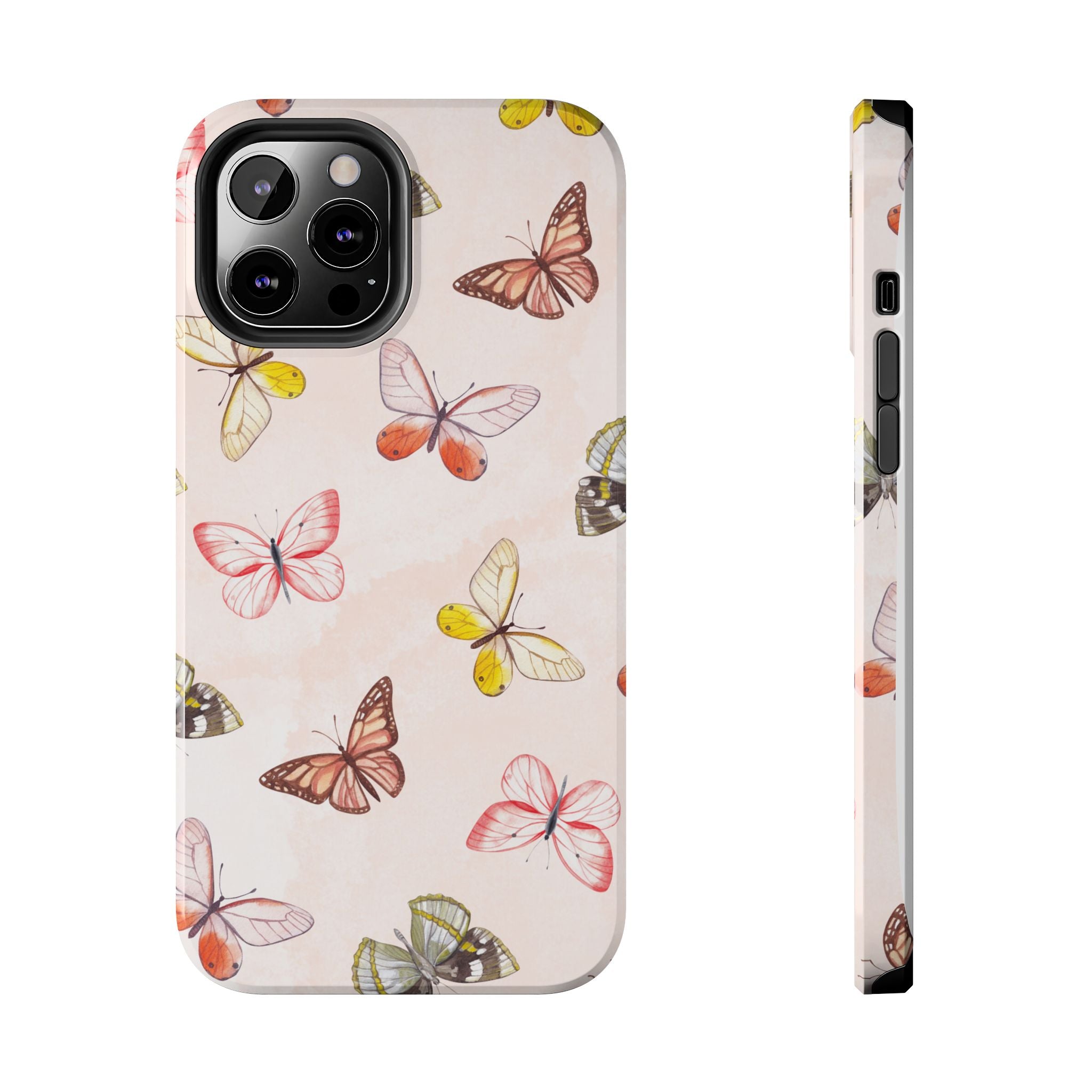 Pink Butterflies, Elegant Phone Cases, Stylish Phone Covers, Chic Phone Protectors, Fashionable Case for Her, Trendy Smartphone Accessories