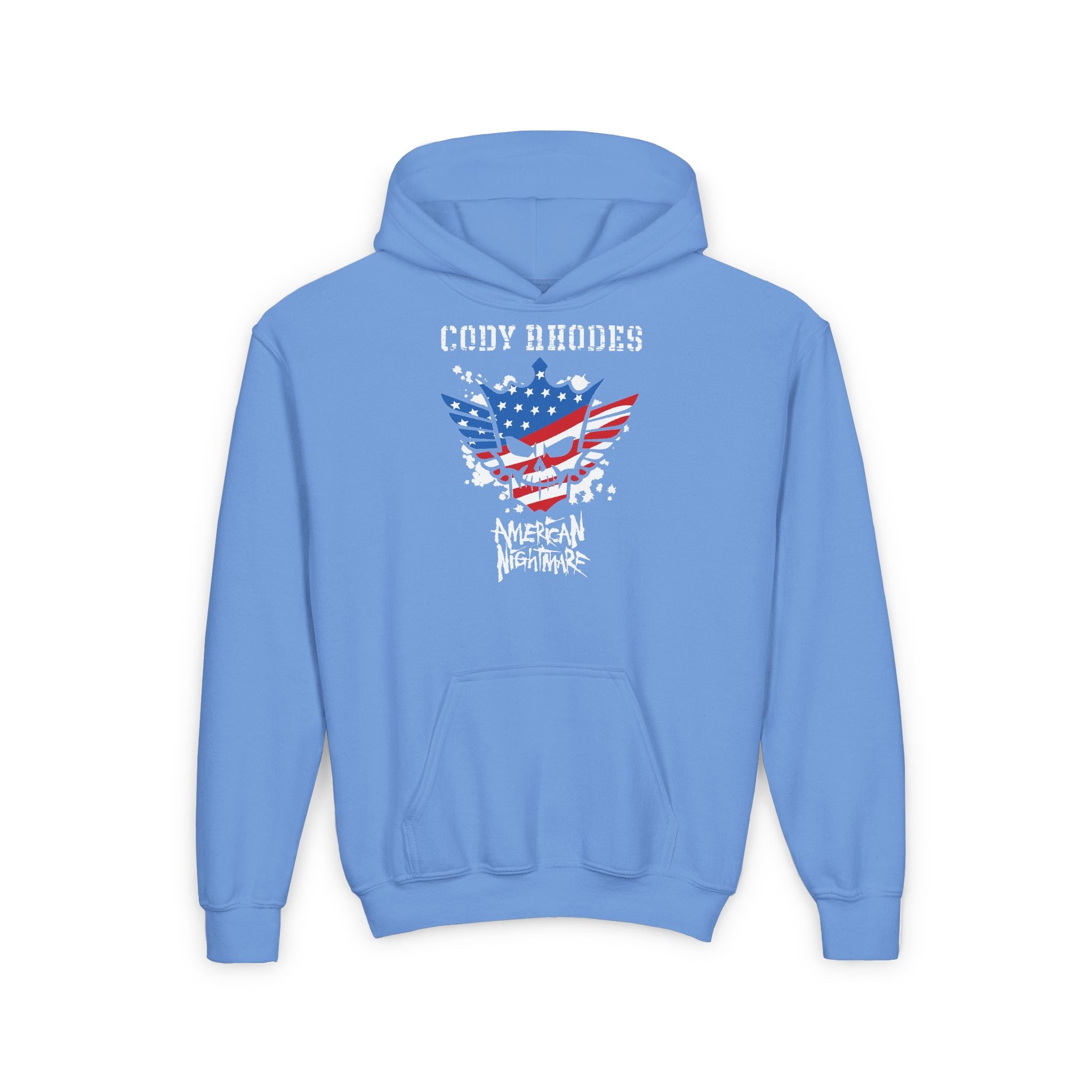 Cody Rhodes American Nightmare Design, Sports Fan Kids Hoodies - Youth Heavy Blend Hooded Sweatshirt, Unisex Wrestling Fan Hoodies, Gift for Her-Him, Casual Outwear