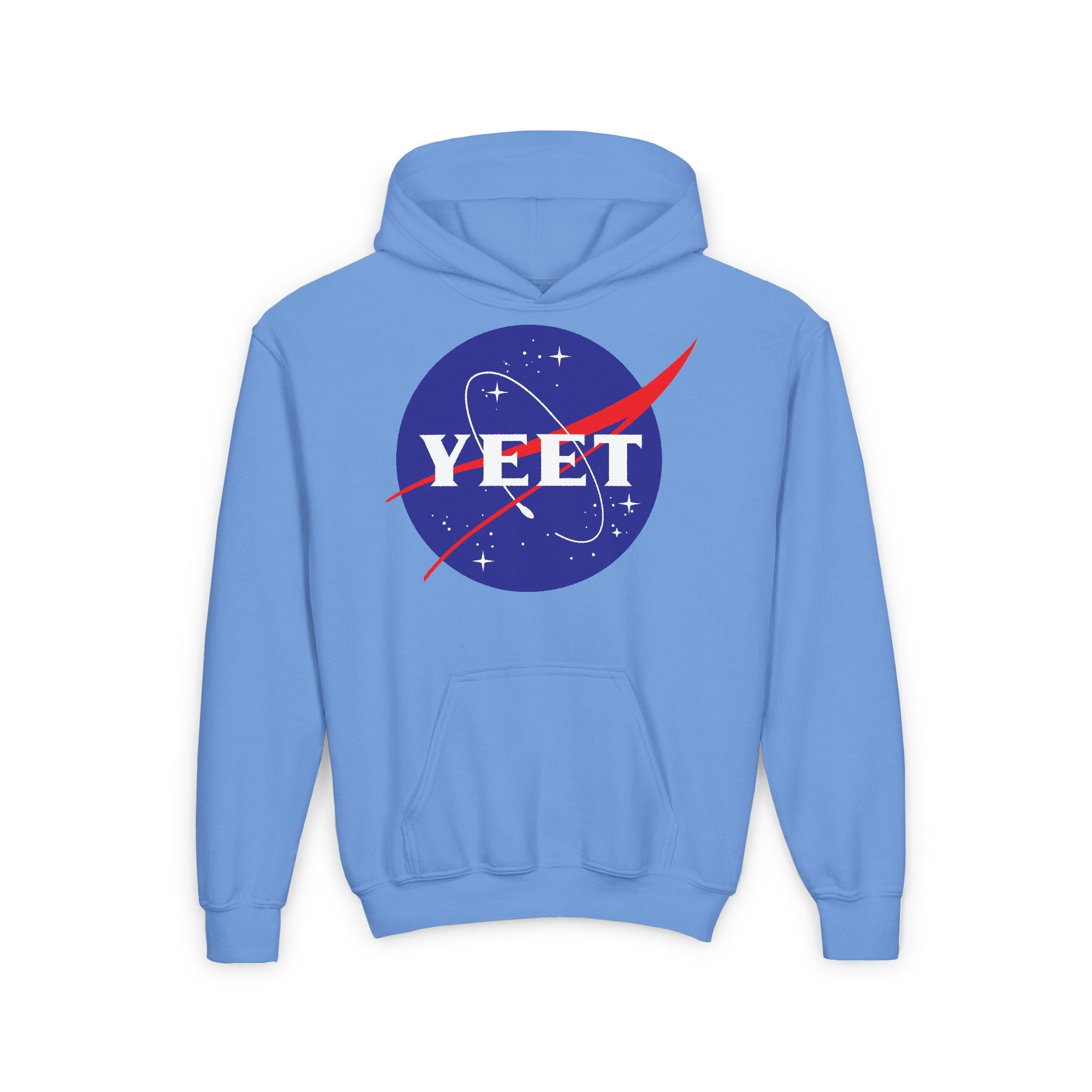 Yeet Nasa Design, Sports Fan Kids Hoodies - Youth Heavy Blend Hooded Sweatshirt, Unisex Wrestling Fan Hoodies, Gift for Her-Him, Casual Outwear