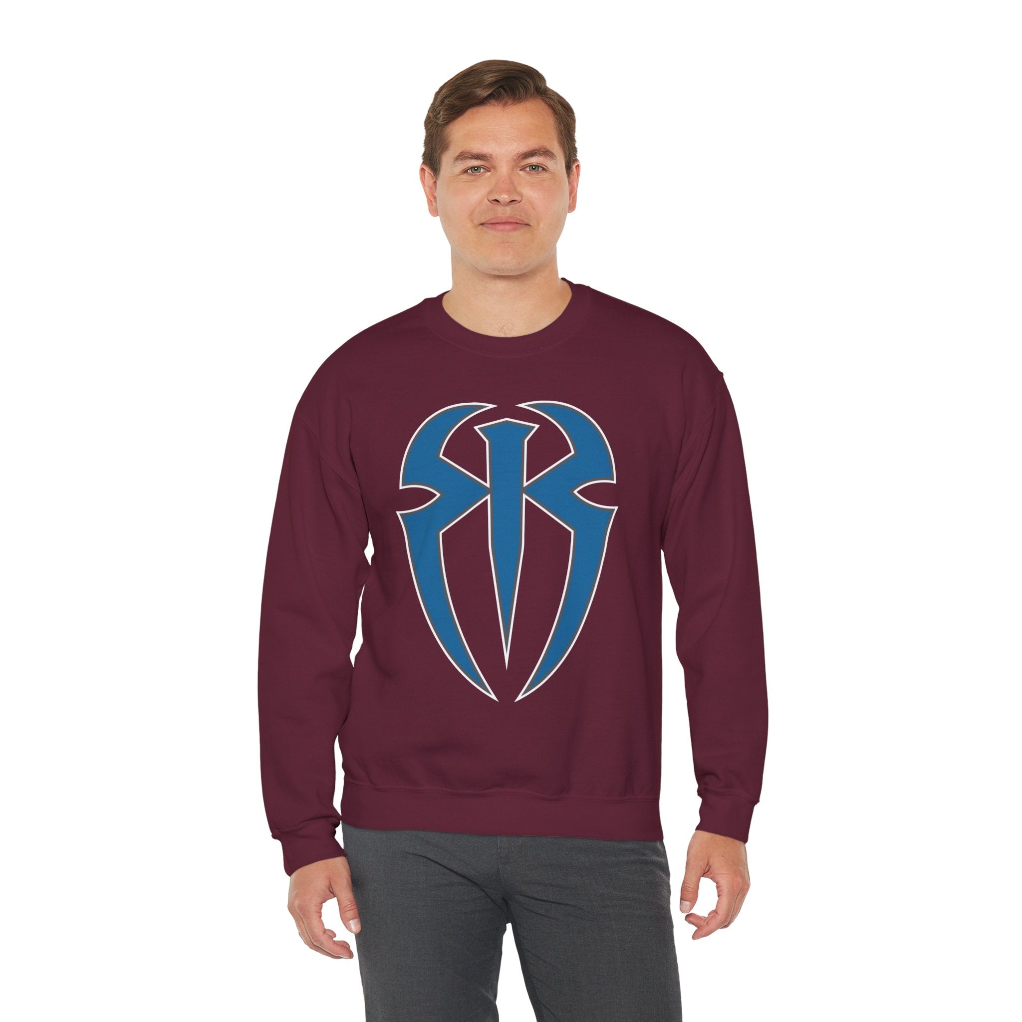 Roman Reigns Cool Graphic Design, Wrestling Fan Unisex Sweatshirt - Gift for Him or Her, Casual Outwear, Heavy Blend Crewneck Sweatshirt