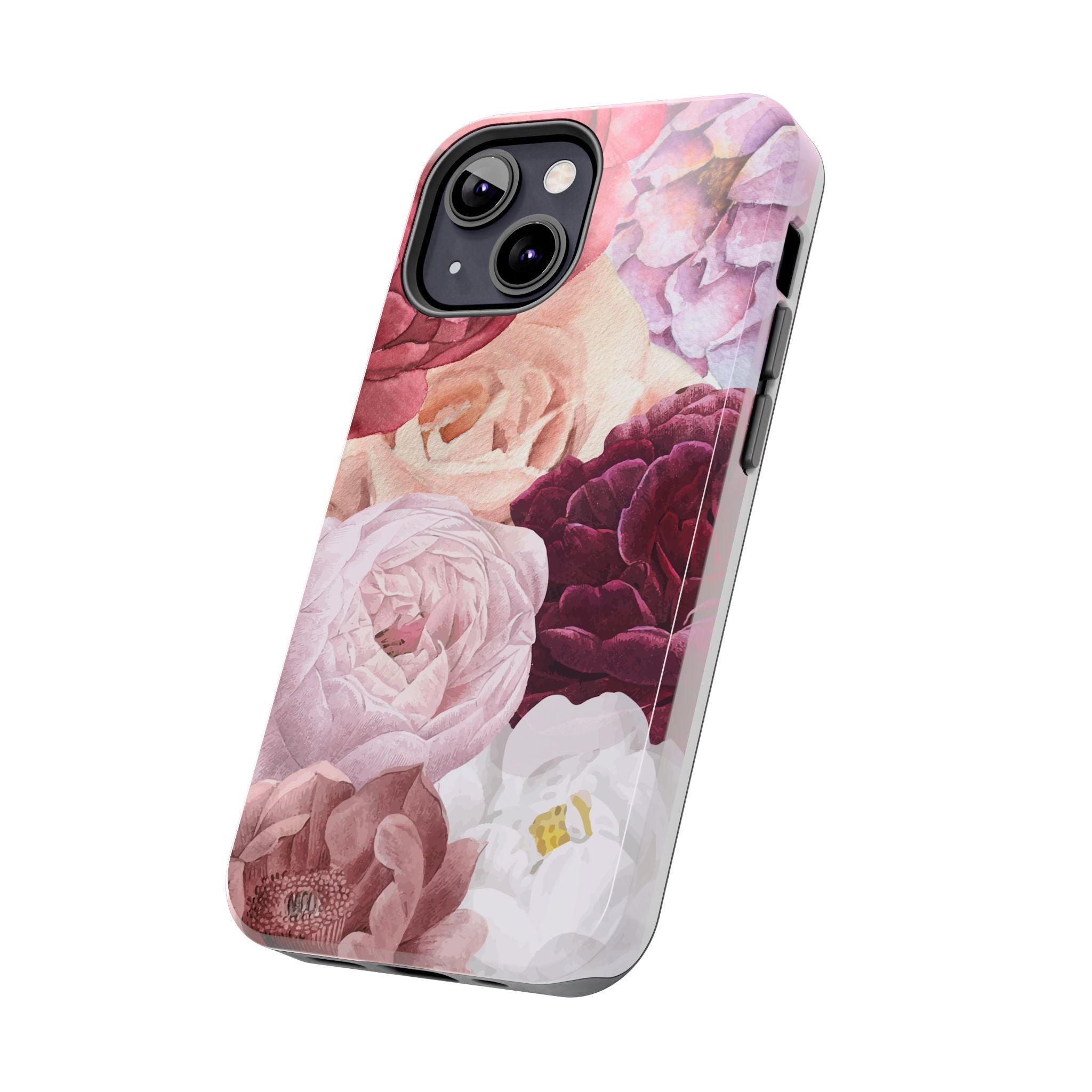 Pink Purple Watercolor Flower, Elegant Phone Cases, Stylish Phone Covers, Chic Phone Protectors, Fashionable Case for Her, Trendy Smartphone Accessories