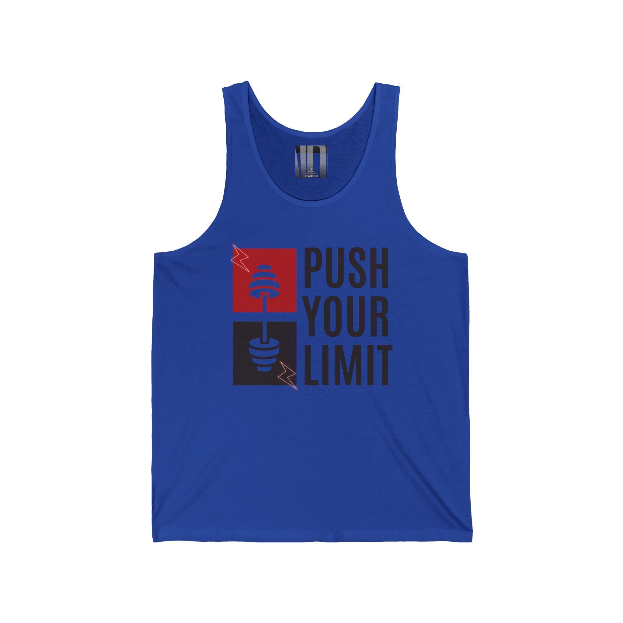 Push Your Limit, Gym Dudes Tank Top, Workout Sleeveless Shirt, Fitness Muscle Tee, Athletic Unisex Jersey Tank, Bodybuilding Tank, Exercise Vest