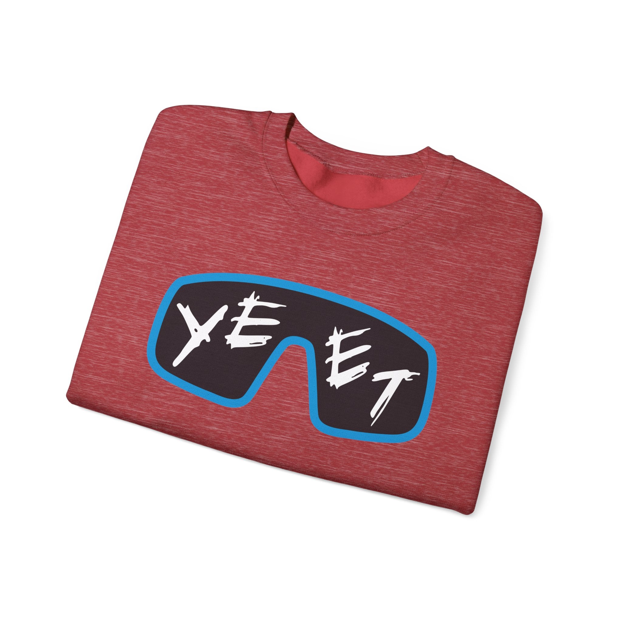 Yeet Glasses Sweatshirt, Wrestling Fan Unisex Sweatshirt - Gift for Him or Her, Casual Outwear, Heavy Blend Crewneck Sweatshirt