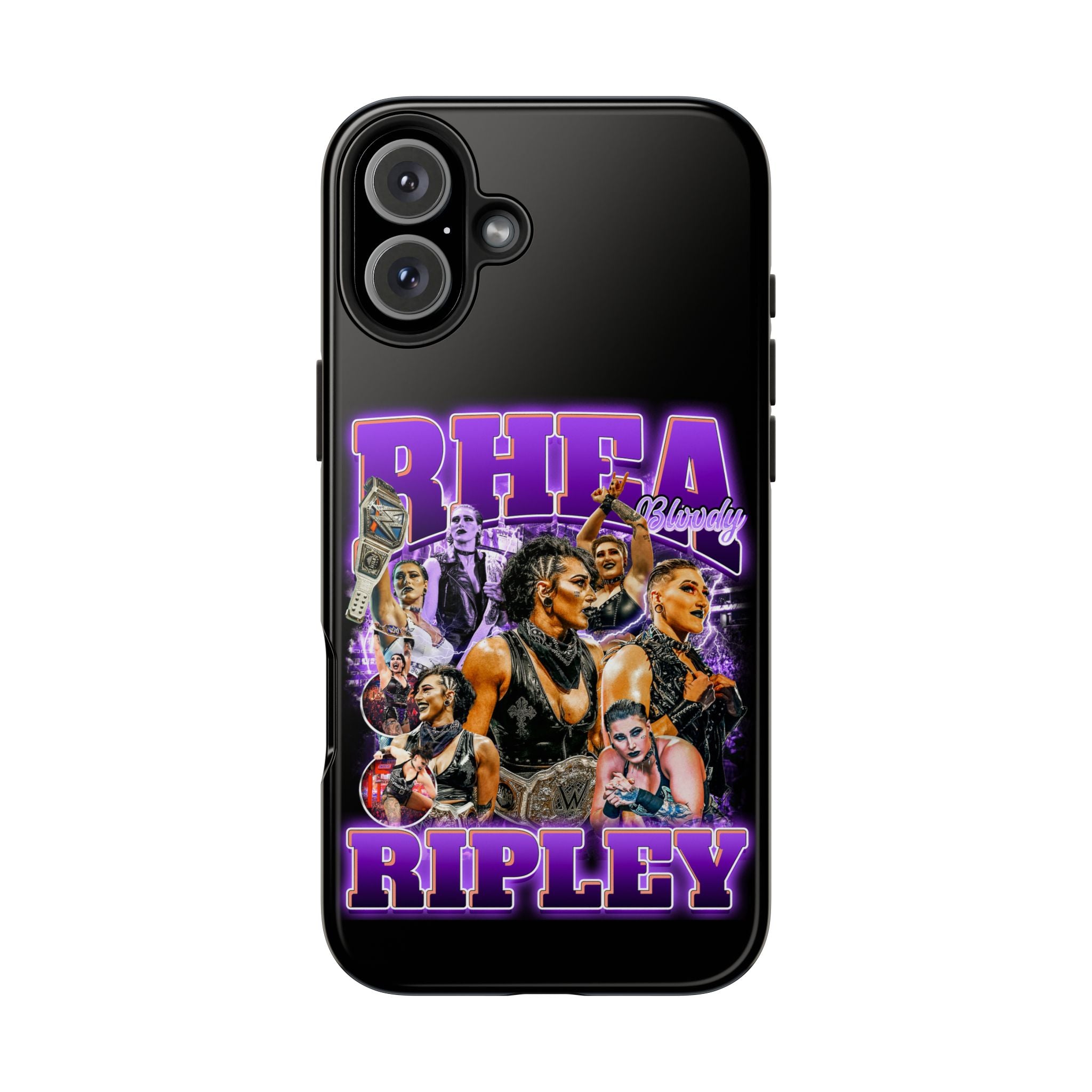 Rhea Ripley Graphic Portrait Design, iPhone and Samsung Case Cool Graphic Sports Fan Phone Case