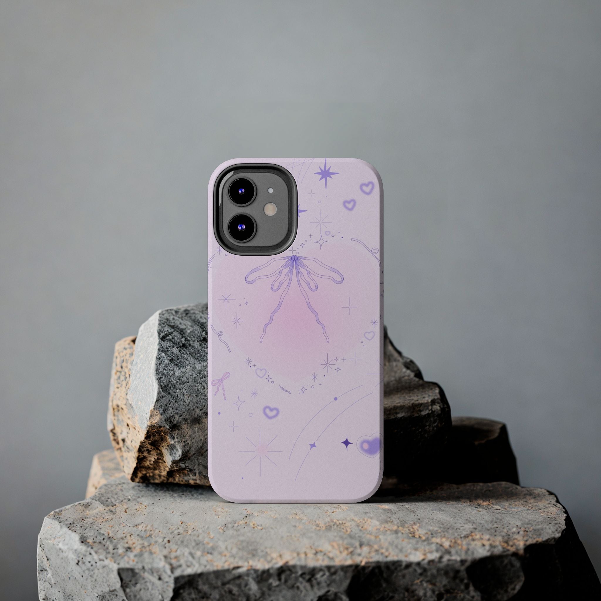 Pink Purple Delicate Fine Line Design, Elegant Phone Cases, Stylish Phone Covers, Chic Phone Protectors, Fashionable Case for Her, Trendy Smartphone Accessories