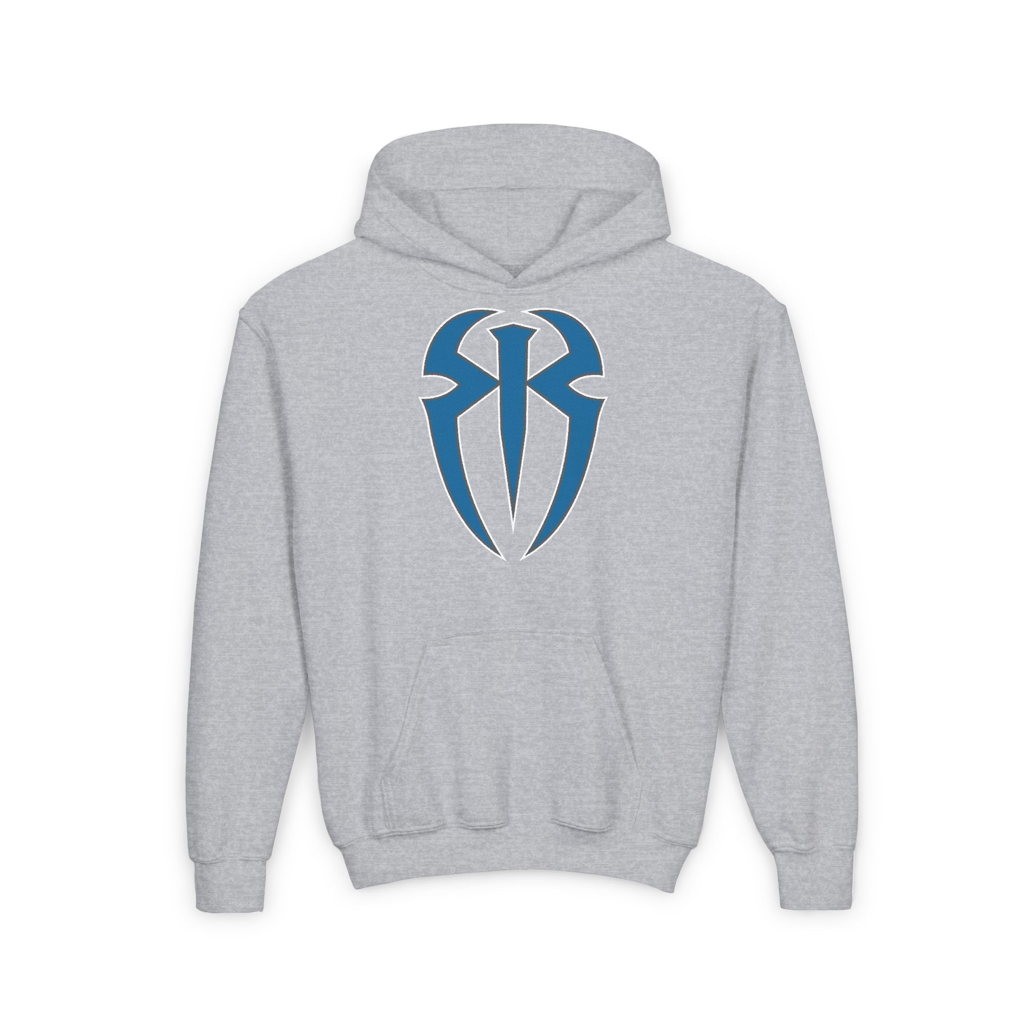 Roman Reigns All Blue Shirt Design, Sports Fan Kids Hoodies - Youth Heavy Blend Hooded Sweatshirt, Unisex, Gift for Her-Him, Casual Outwear