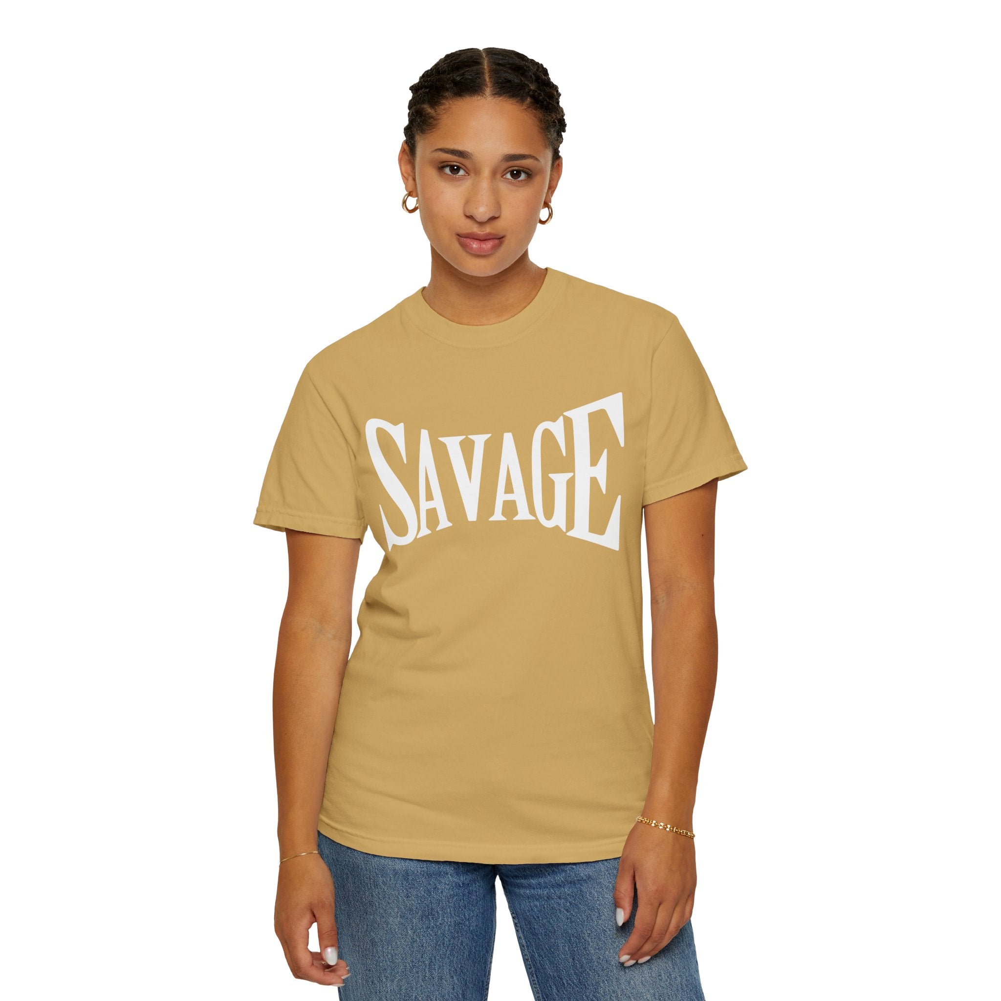 Savage, Graphic Design Unisex T-shirt, Casual Cotton Outwear, Gift for Him- Gift for Her, Stylish Tee, Cool Shirt, Trendy Apparel, Comfortable Top,