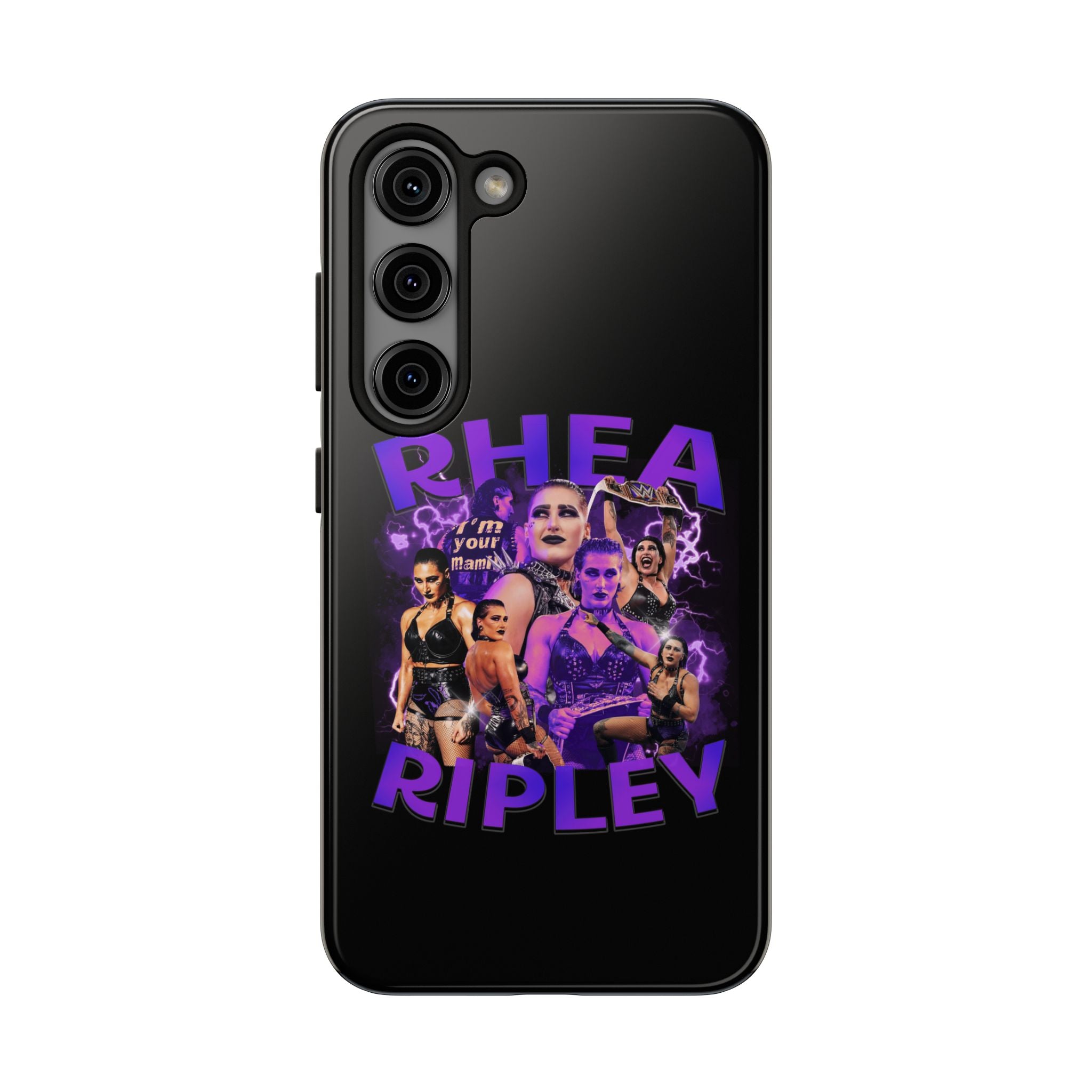 Rhea Ripley Graphic Portrait Design, iPhone and Samsung Case Cool Graphic Sports Fan Phone Case