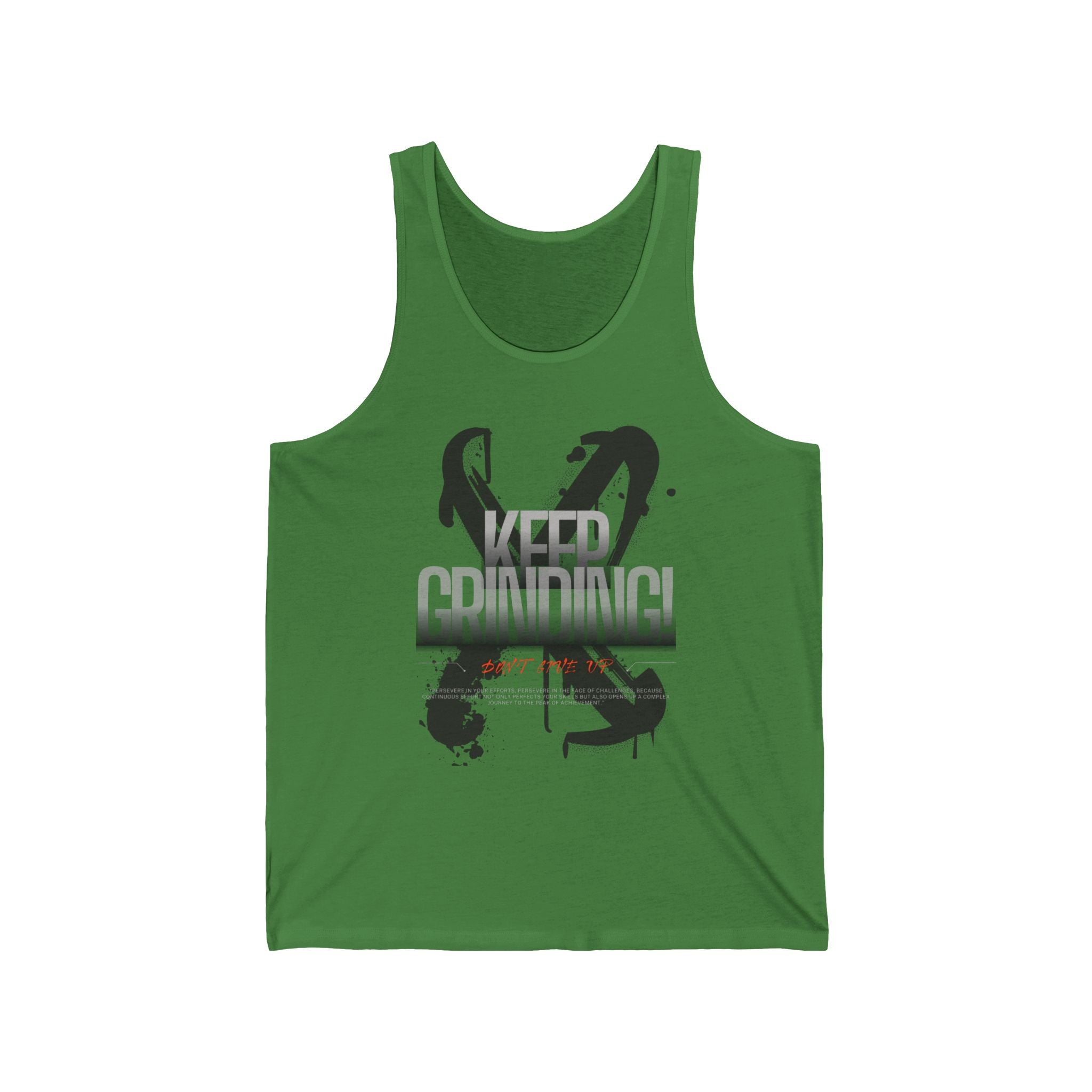 Keep Grinding, Gym Dudes Tank Top, Workout Sleeveless Shirt, Fitness Muscle Tee, Athletic Unisex Jersey Tank, Bodybuilding Tank, Exercise Vest