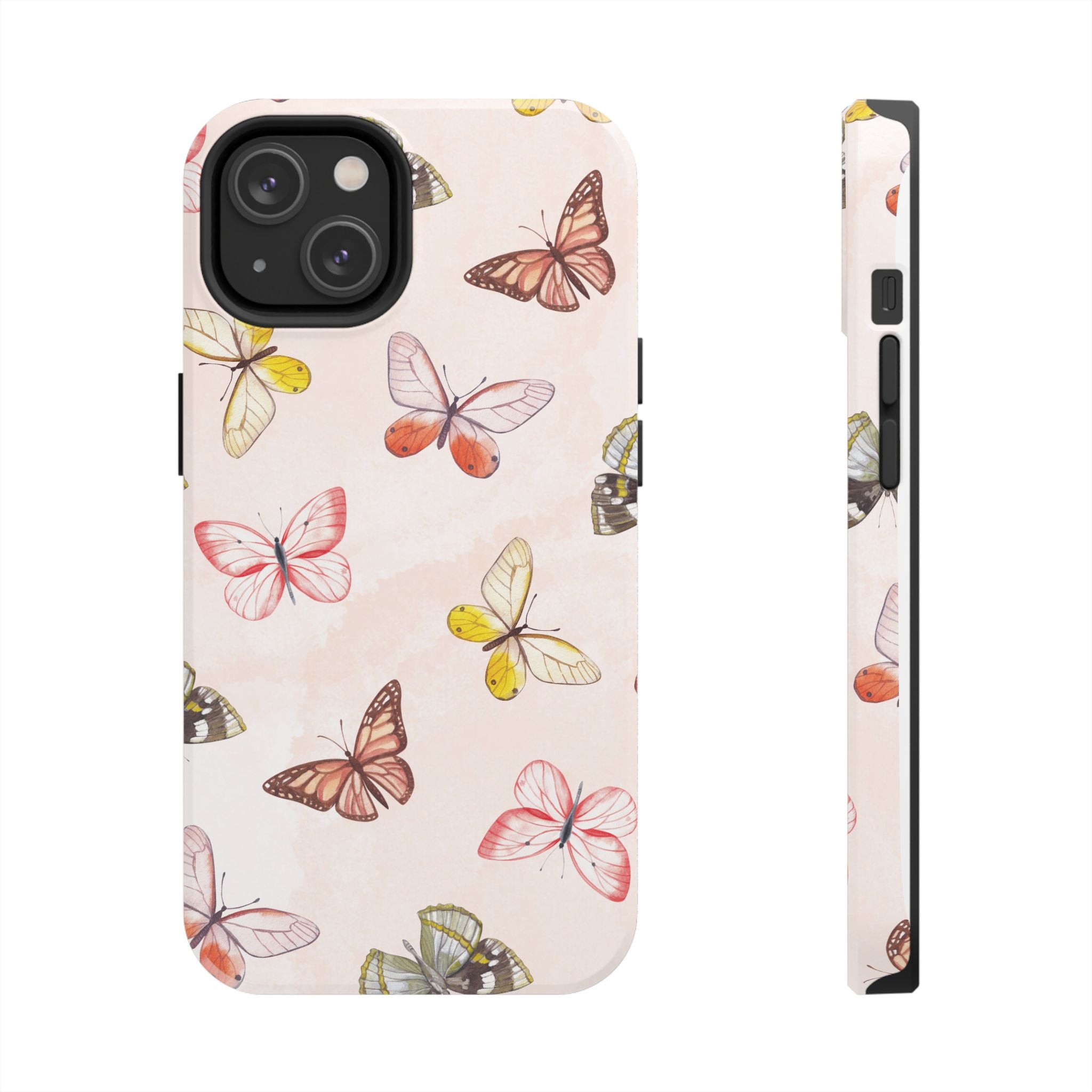 Pink Butterflies, Elegant Phone Cases, Stylish Phone Covers, Chic Phone Protectors, Fashionable Case for Her, Trendy Smartphone Accessories