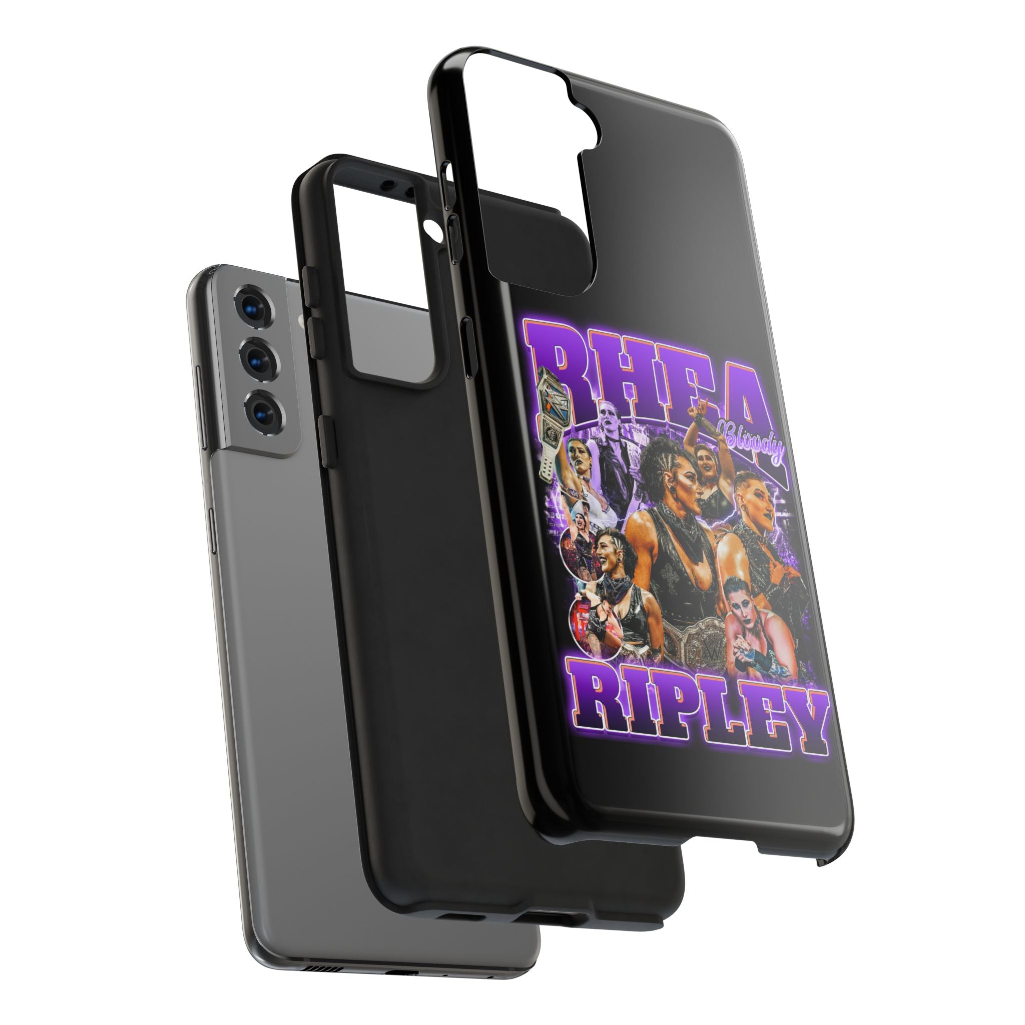 Rhea Ripley Graphic Portrait Design, iPhone and Samsung Case Cool Graphic Sports Fan Phone Case