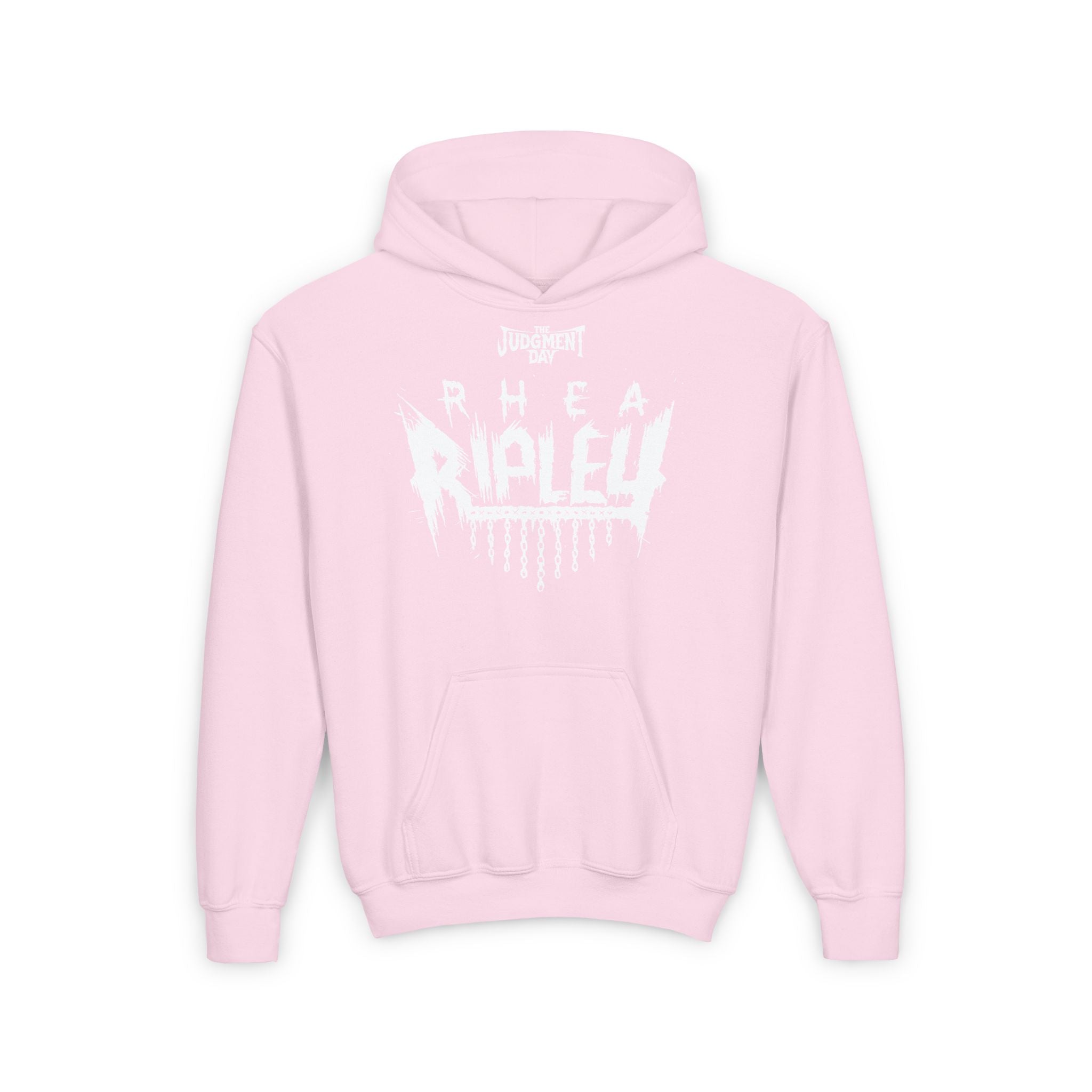 White The Judgement Day Rhea Ripley Shirt Design, Sports Fan Kids Hoodies - Youth Heavy Blend Hooded Sweatshirt, Unisex Wrestling Fan Hoodies, Gift for Her-Him, Casual Outwear