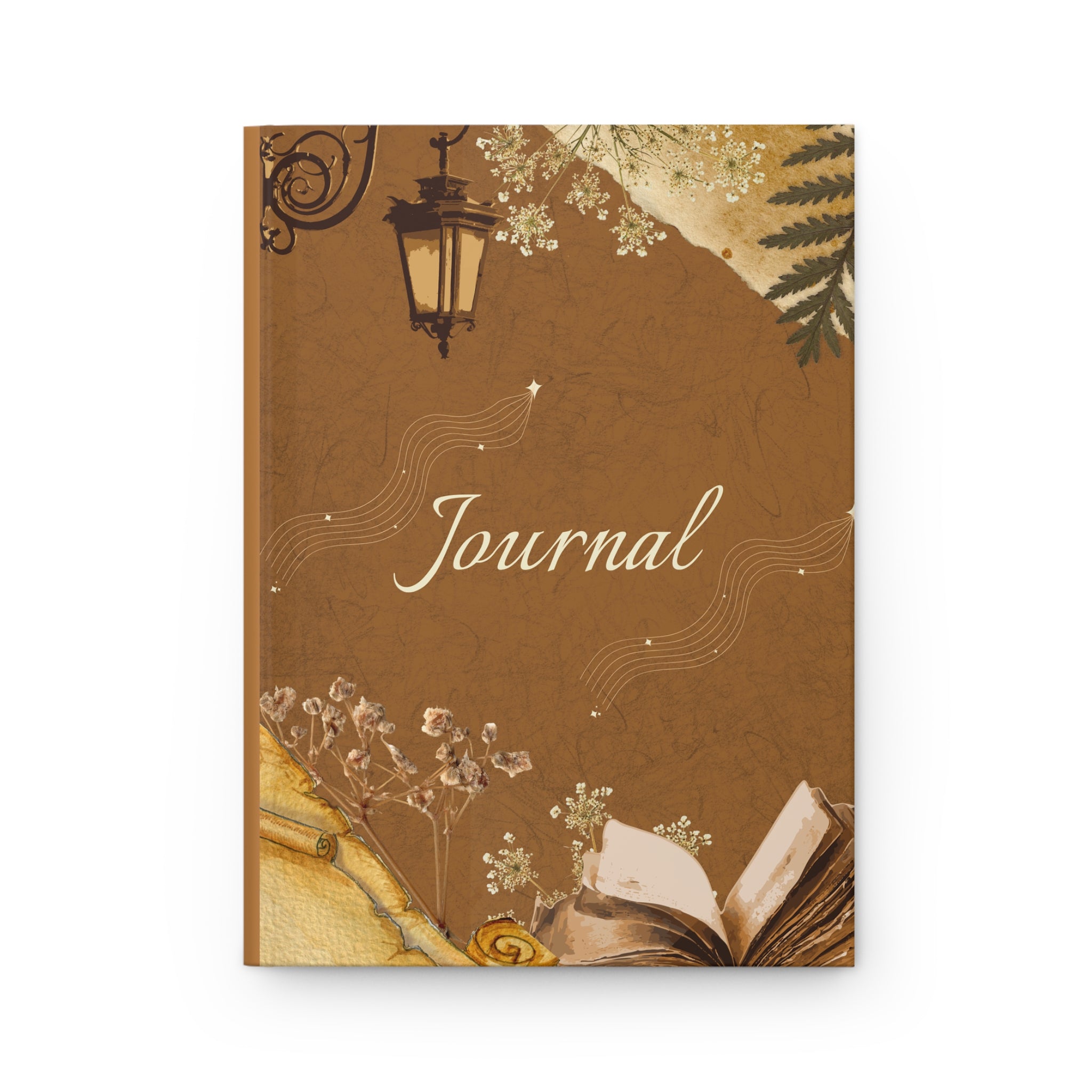 Elegant Brown Journal, Hardcover Journal Matte, Lined Pages Notebook for Writing, Bullet Journal, Travel Diary, Planner