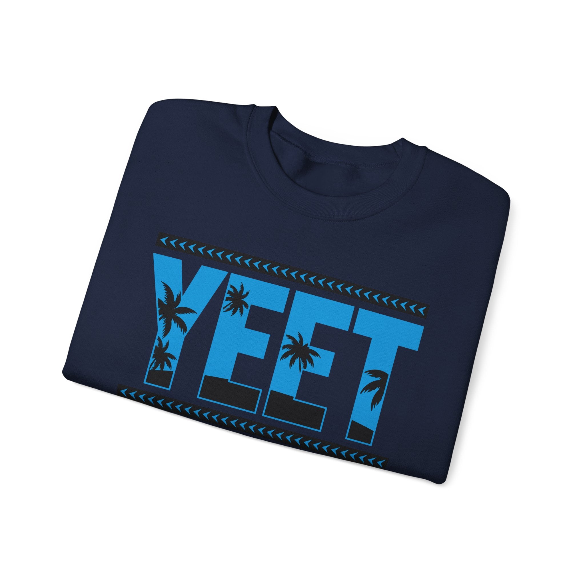 Blue Black Yeet Sweatshirt, Wrestling Fan Unisex Sweatshirt - Gift for Him or Her, Casual Outwear, Heavy Blend Crewneck Sweatshirt