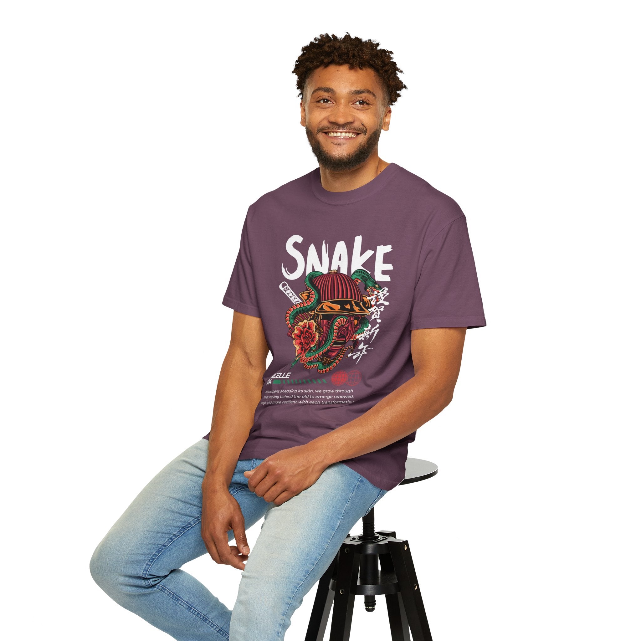 Snake, Graphic Design Unisex T-shirt, Casual Cotton Outwear, Gift for Him- Gift for Her, Stylish Tee, Cool Shirt, Trendy Apparel, Comfortable Top,