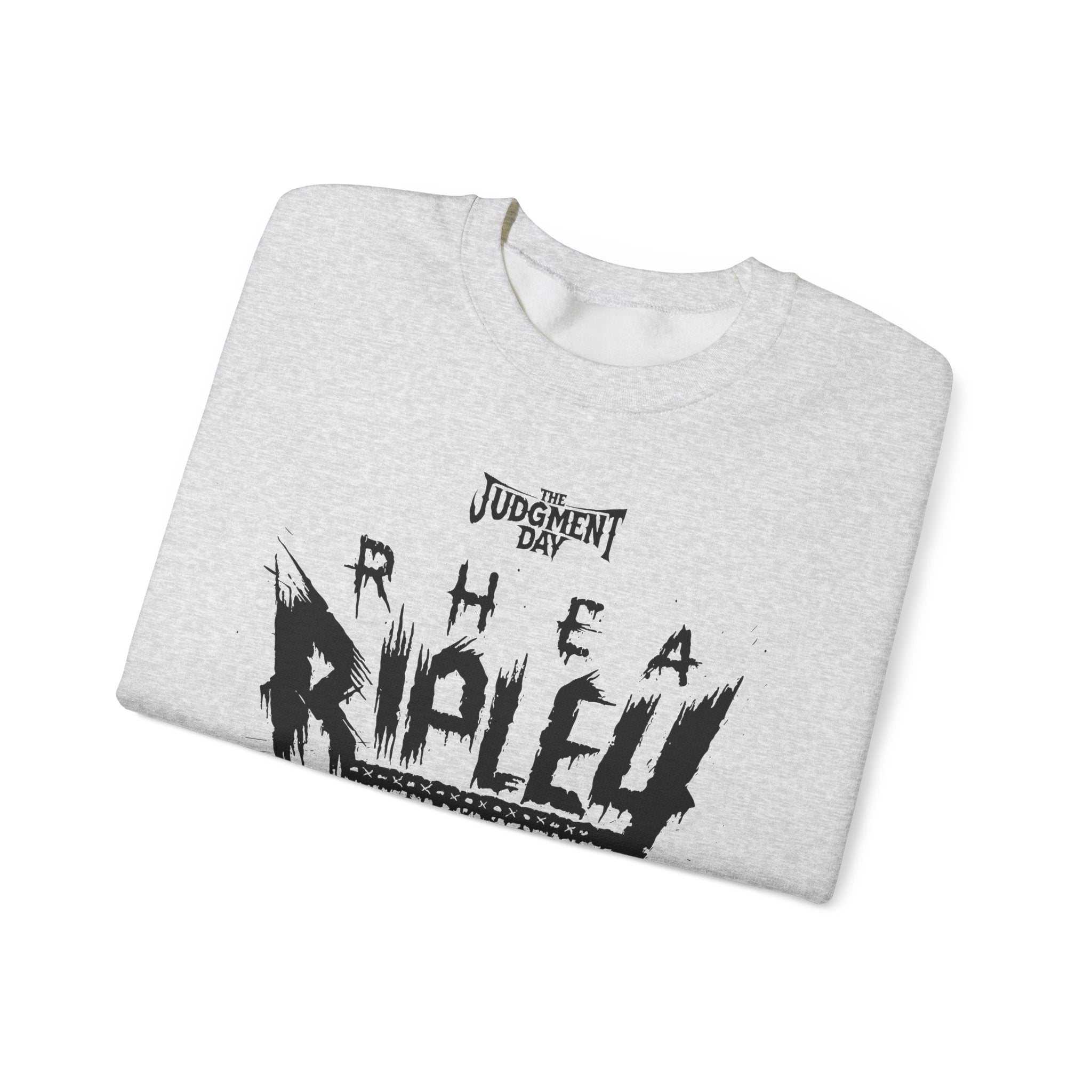 Black Design Judgement Day, Rhea Ripley Fans Sweatshirt, Wrestling Fan Unisex Sweatshirt - Gift for Him or Her, Casual Outwear, Heavy Blend Crewneck Sweatshirt