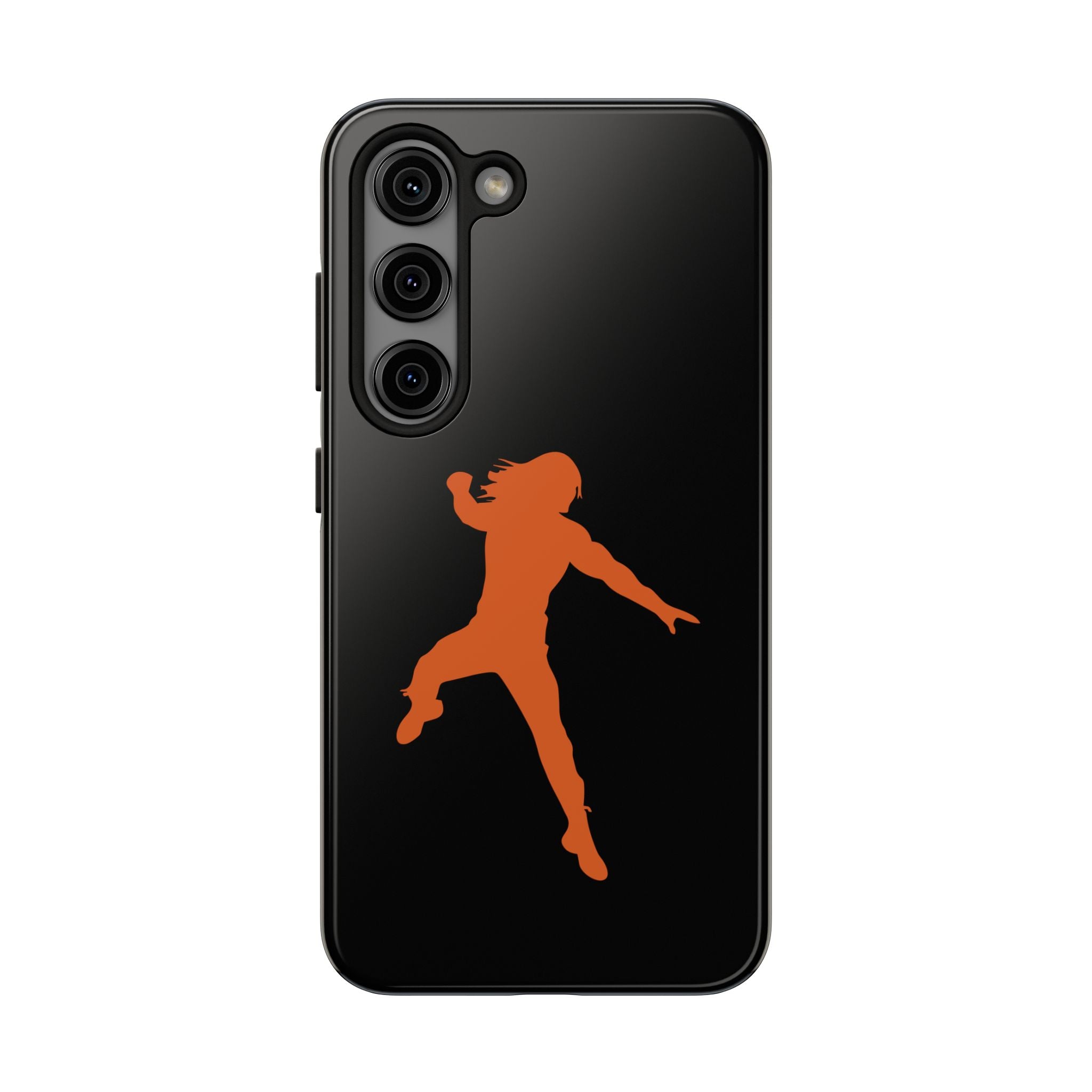 Roman Reigns Jump Orange Graphic Design, iPhone and Samsung Case Cool Graphic Sports Fan Phone Case