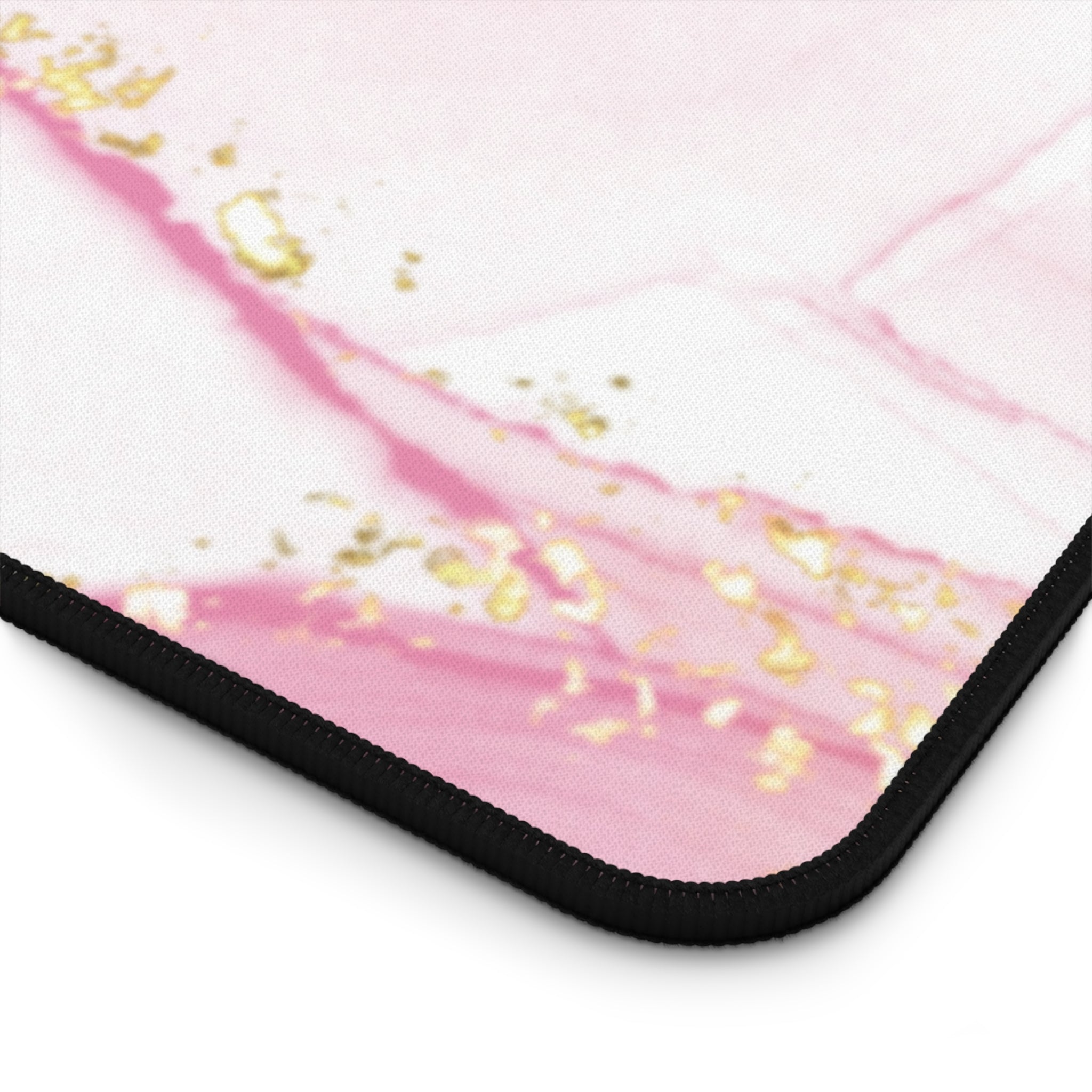 Pink Marble Design Valentines Gift, Mouse Pad, Desk Matt for Desktop, Cute Desk Pad Mat, XXL Large Mouse Pad for Desk, Anti-Slip Big Mousepad with Stitched Edges, Keyboard Pad Mouse Mat for Computer