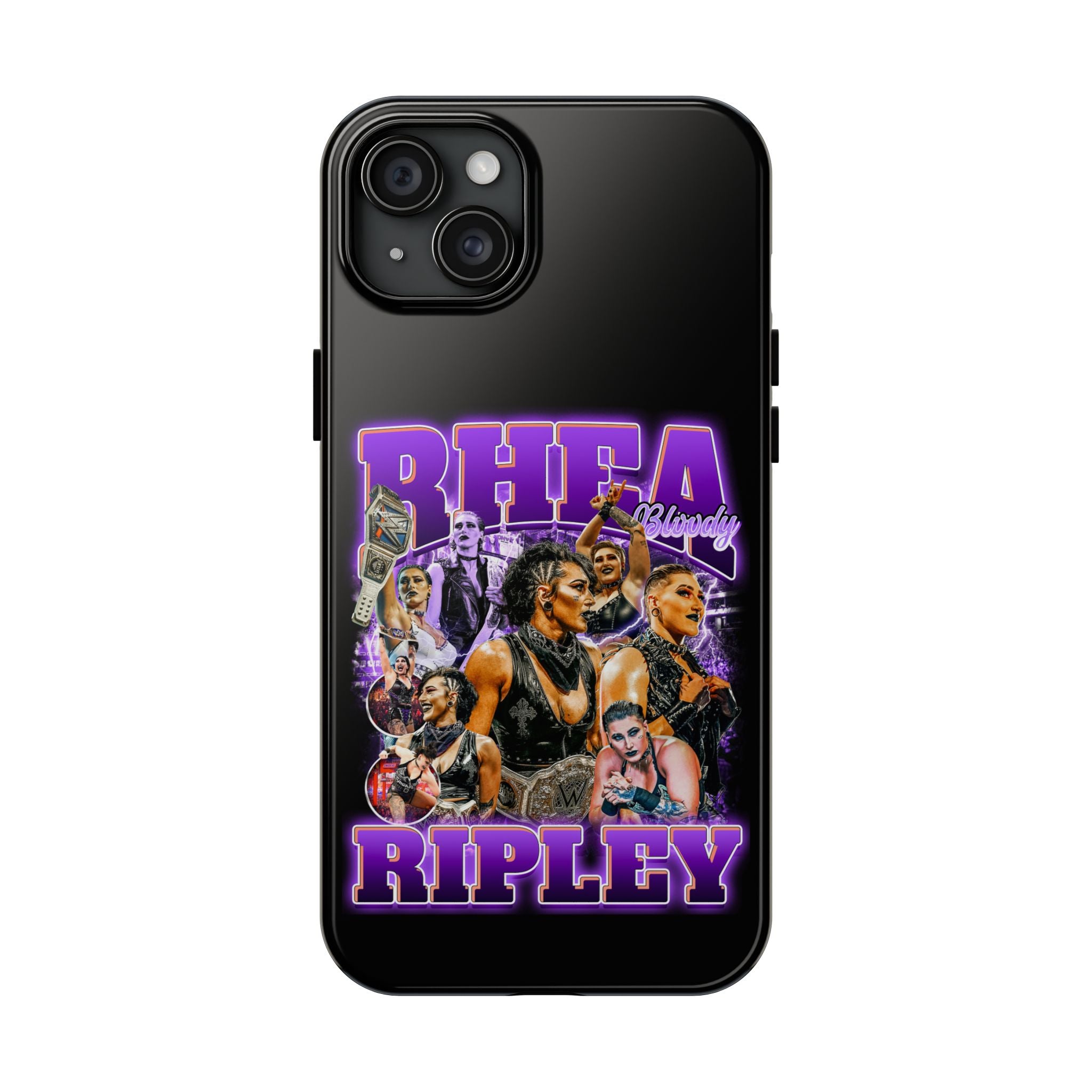 Rhea Ripley Graphic Portrait Design, iPhone and Samsung Case Cool Graphic Sports Fan Phone Case