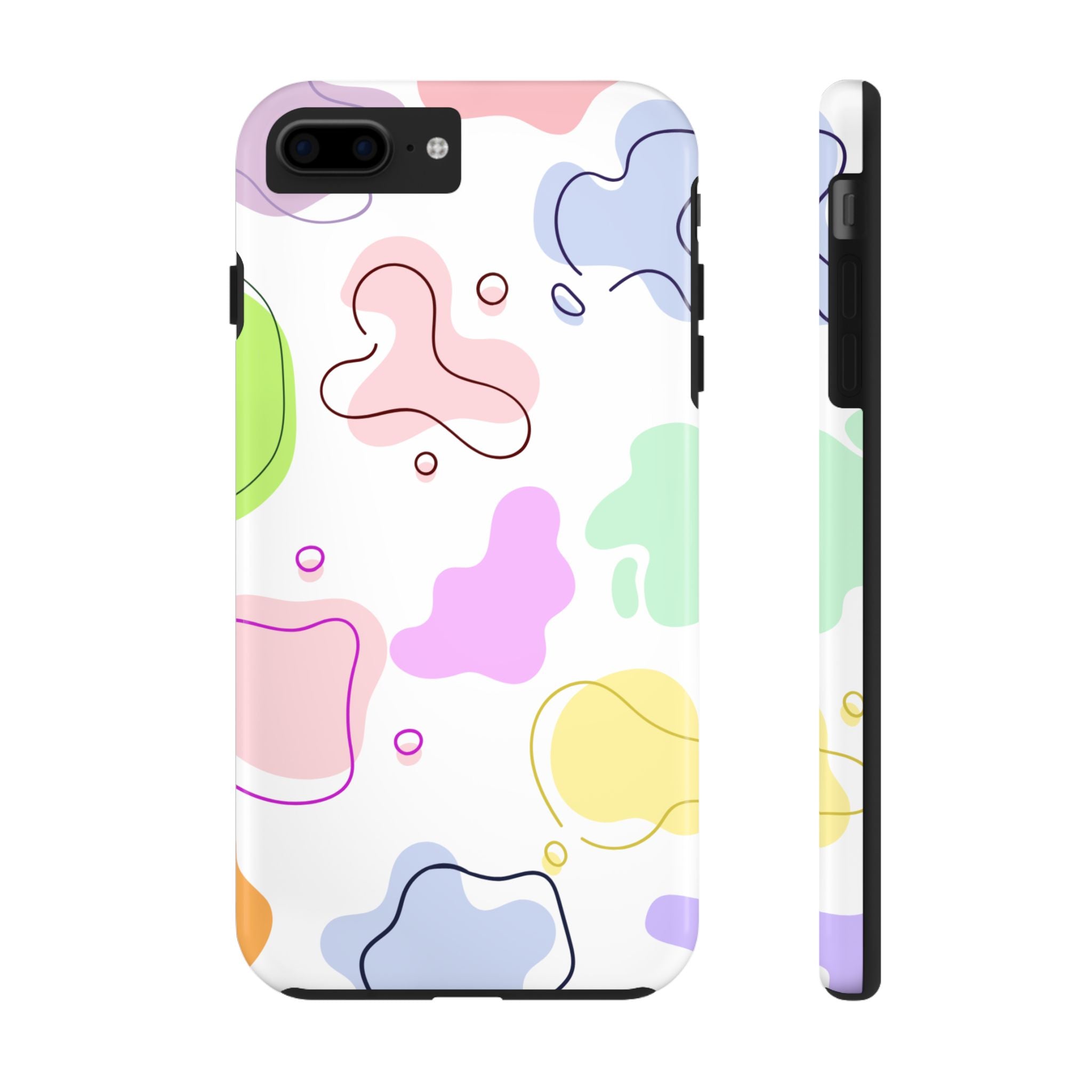 Colorful Pastel Abstract Patern, Elegant Phone Cases, Stylish Phone Covers, Chic Phone Protectors, Fashionable Case for Her, Trendy Smartphone Accessories