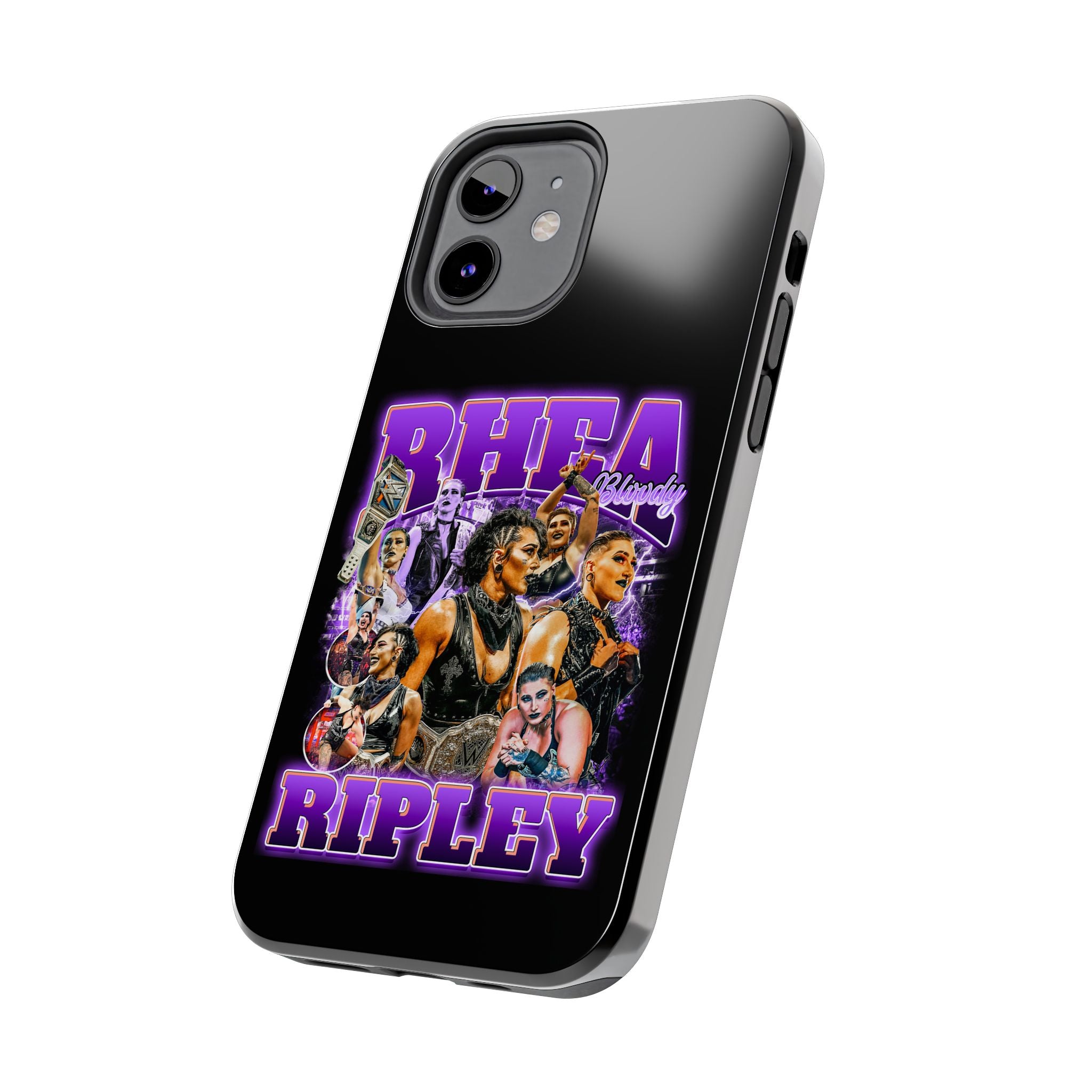 Rhea Ripley Graphic Portrait Design, iPhone and Samsung Case Cool Graphic Sports Fan Phone Case