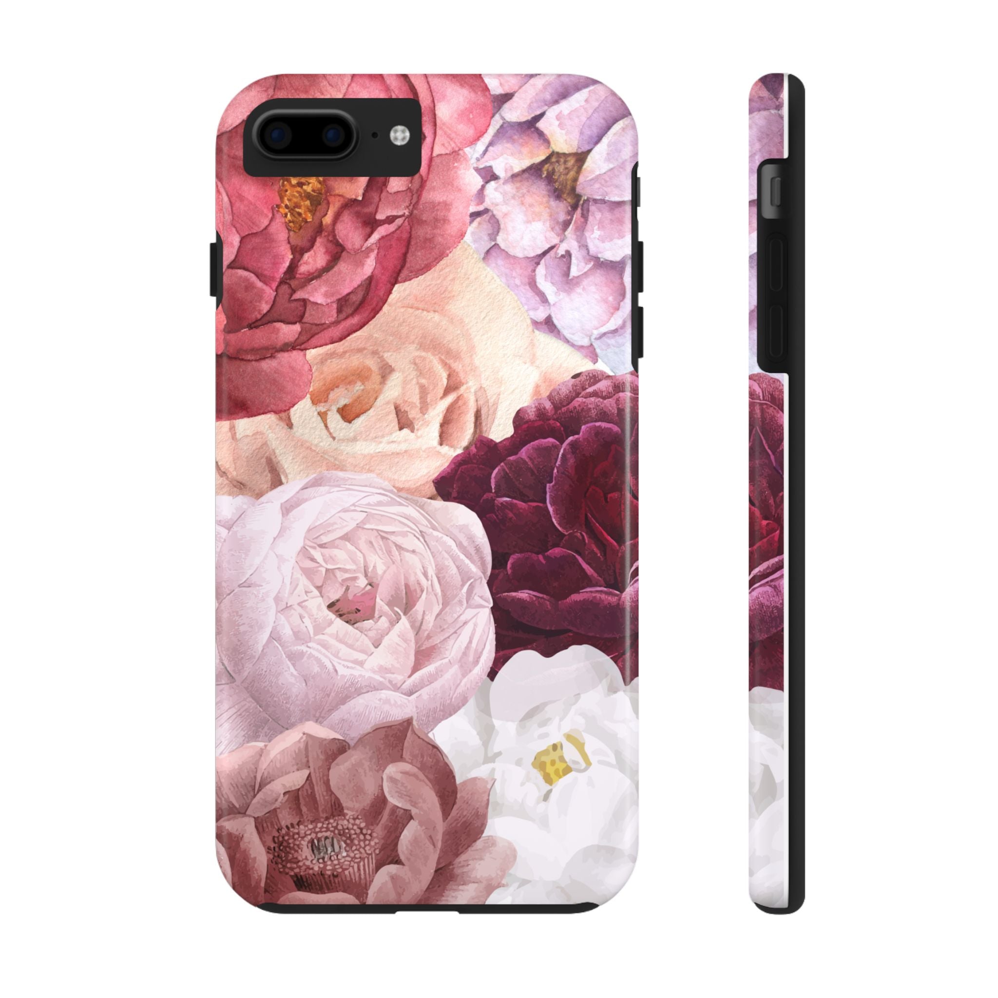 Pink Purple Watercolor Flower, Elegant Phone Cases, Stylish Phone Covers, Chic Phone Protectors, Fashionable Case for Her, Trendy Smartphone Accessories