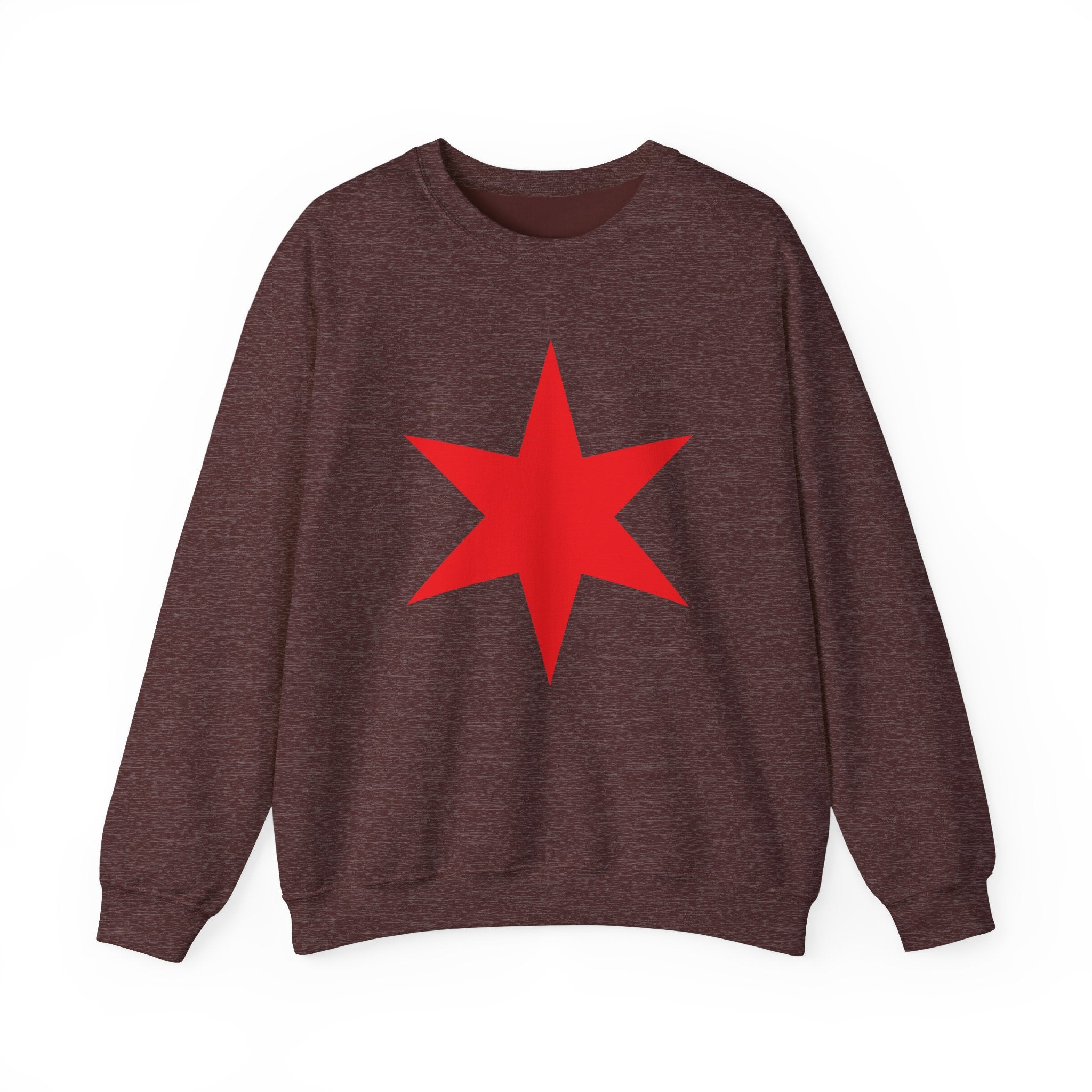 Chicago Star Sweatshirt, Wrestling Fan Unisex Sweatshirt - Gift for Him or Her, Casual Outwear, Heavy Blend Crewneck Sweatshirt