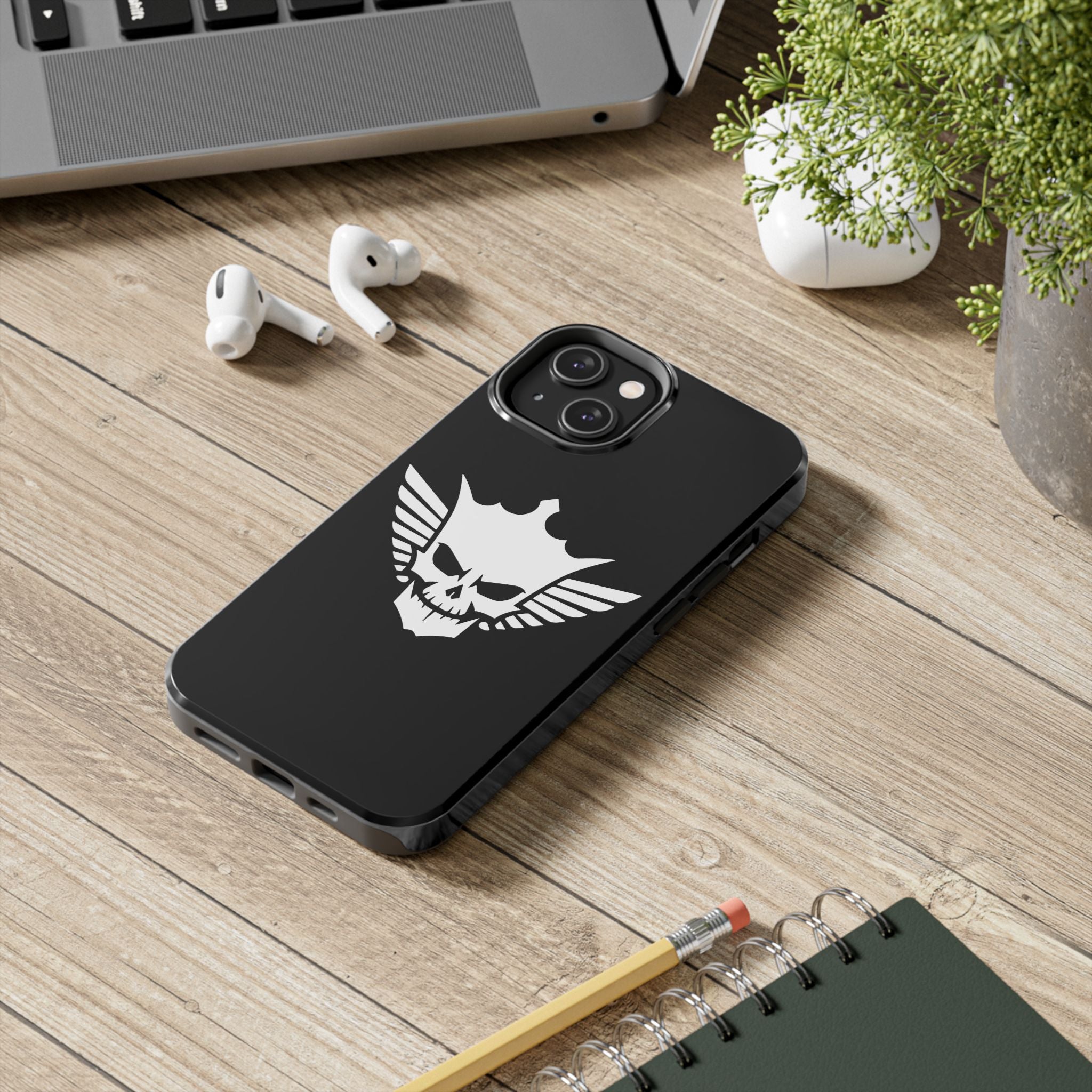 Cody Rhodes White Skull Design, iPhone and Samsung Case Cool Graphic Sports Fan Phone Case