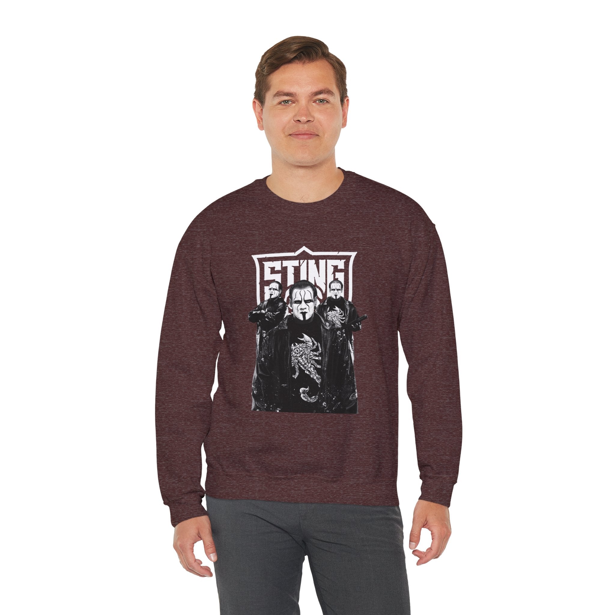 Sting Sweatshirt  Design, Sports Sweatshirt, Wrestling Fan Unisex Sweatshirt - Gift for Him or Her, Casual Outwear, Heavy Blend Crewneck Sweatshirt