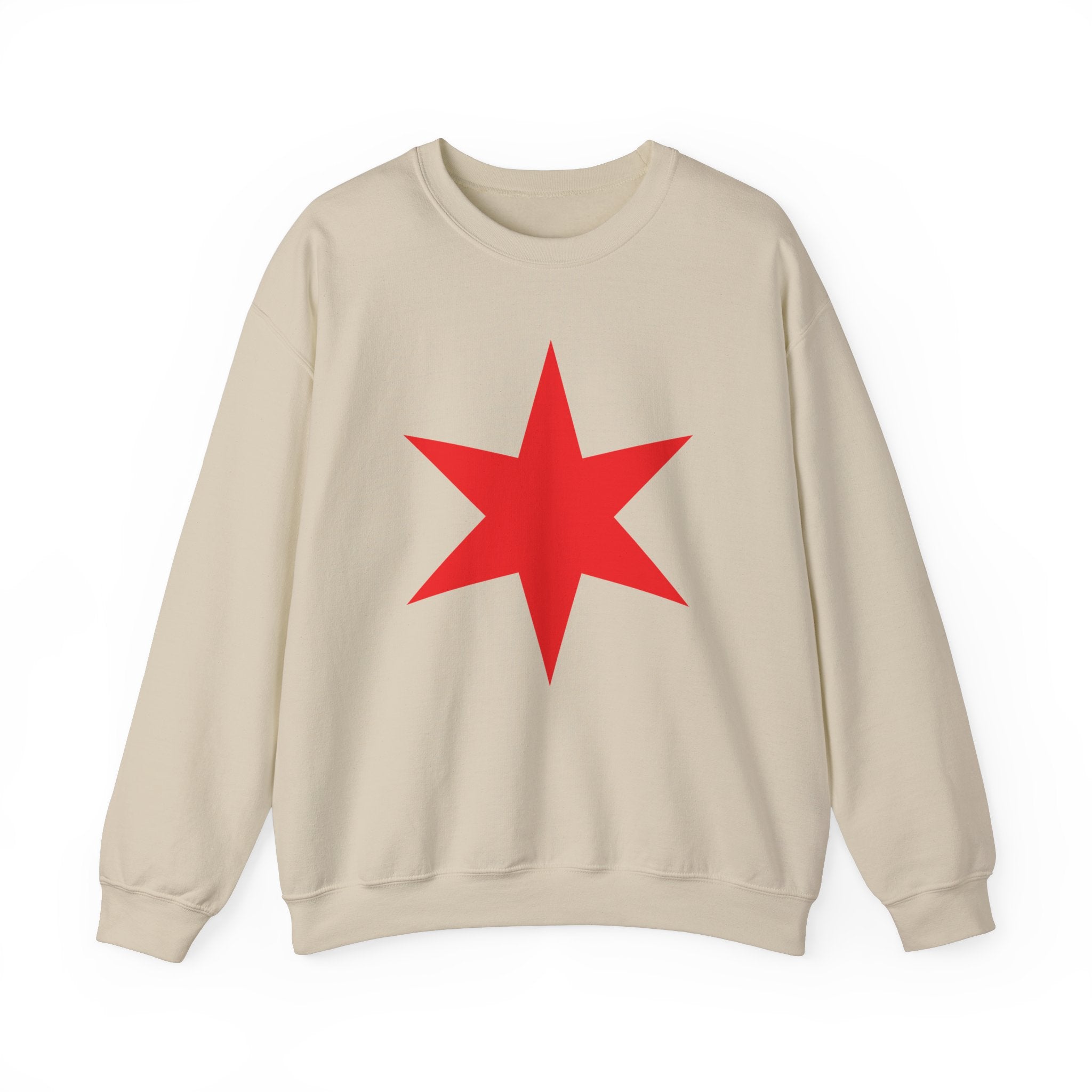 Chicago Star Sweatshirt, Wrestling Fan Unisex Sweatshirt - Gift for Him or Her, Casual Outwear, Heavy Blend Crewneck Sweatshirt