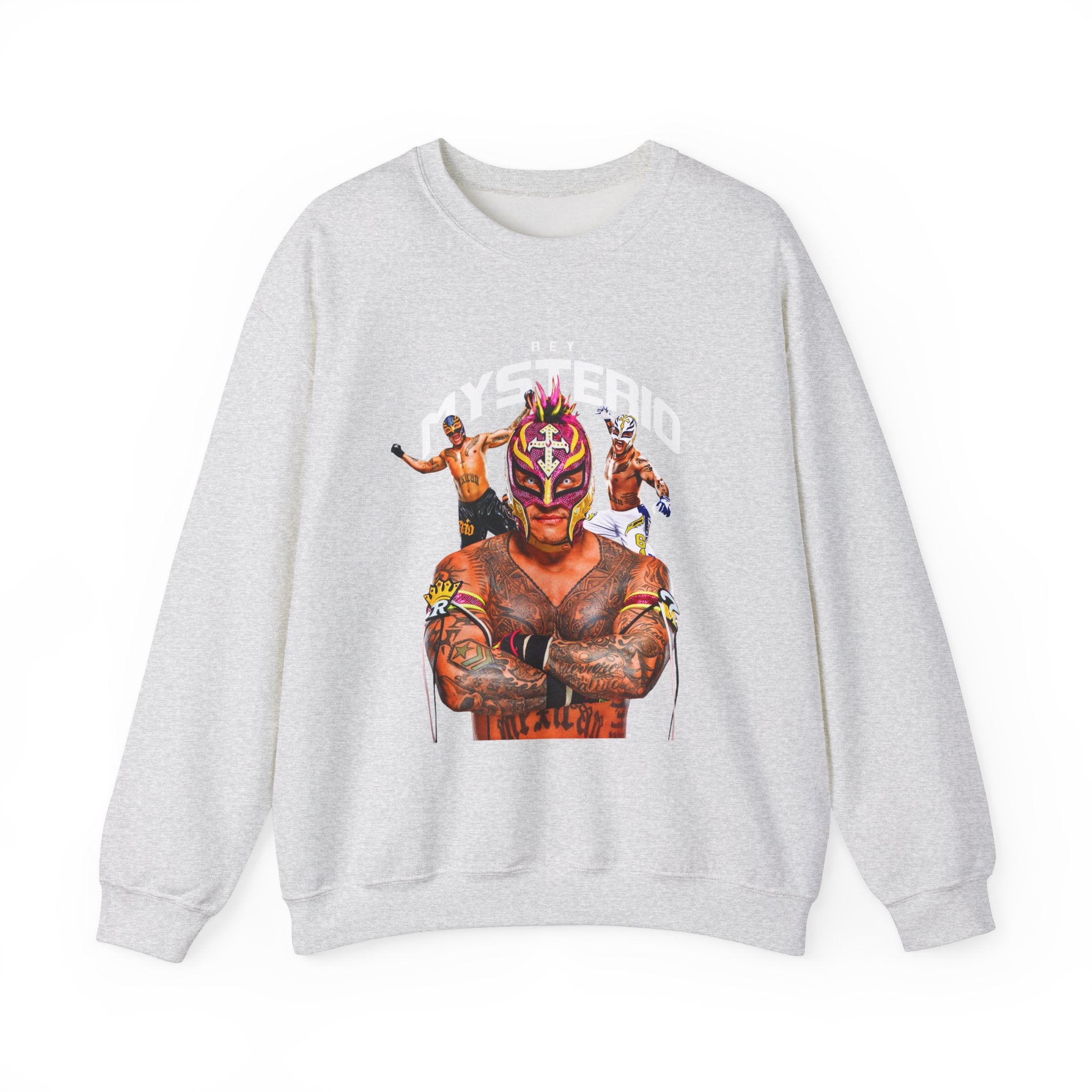 Rey Mysterio Sweatshirt, Sports Sweatshirt, Wrestling Fan Unisex Sweatshirt - Gift for Him or Her, Casual Outwear, Heavy Blend Crewneck Sweatshirt