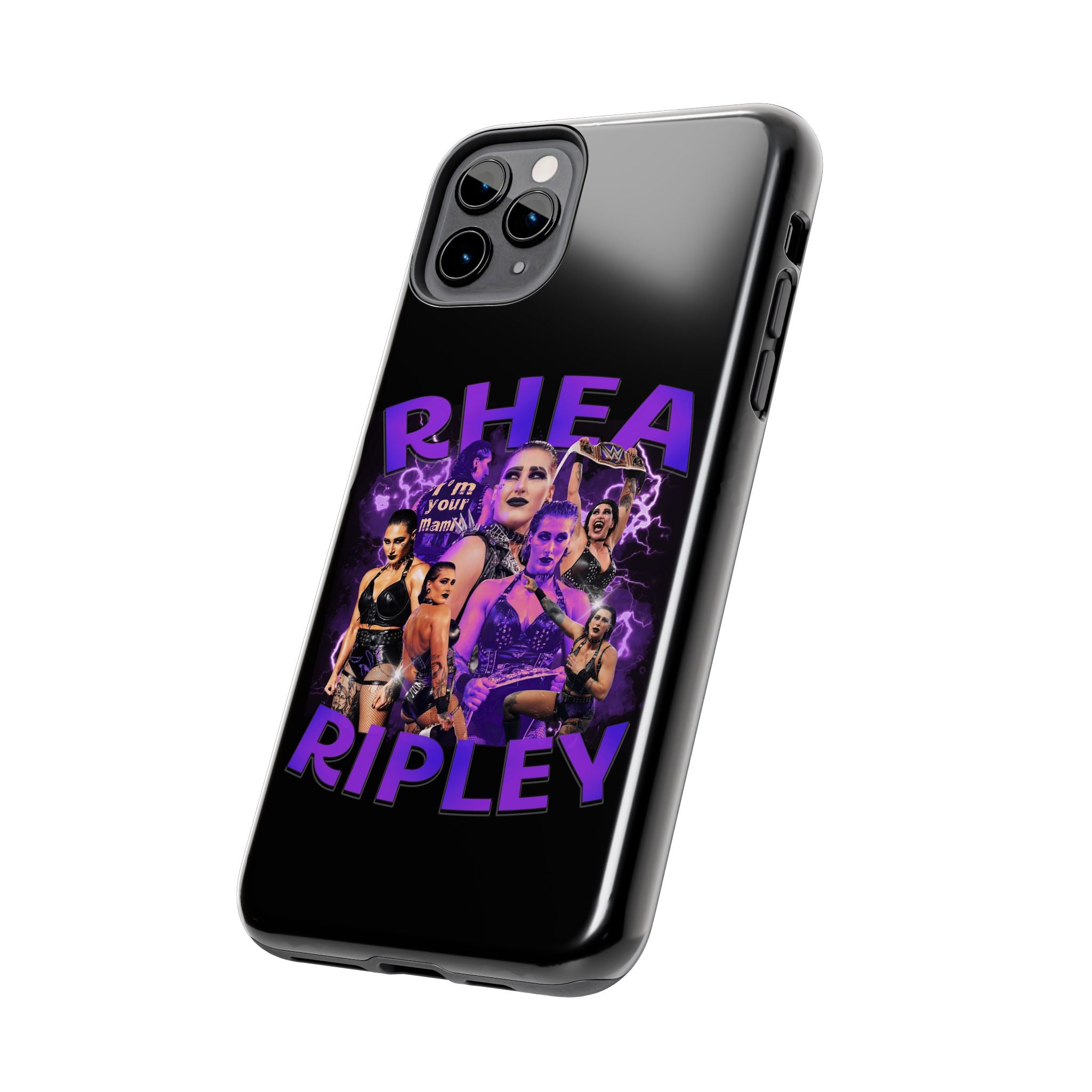 Rhea Ripley Graphic Portrait Design, iPhone and Samsung Case Cool Graphic Sports Fan Phone Case