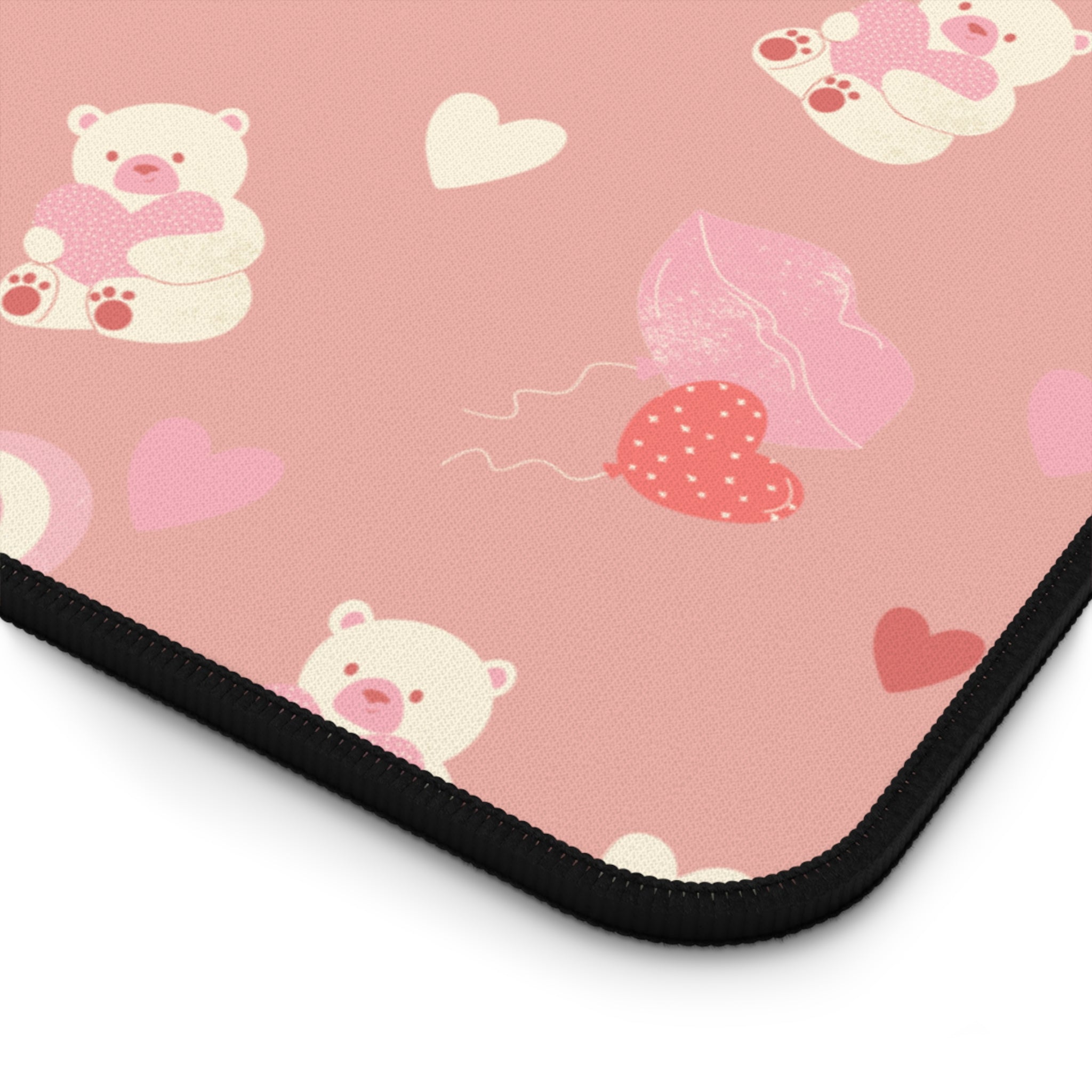 Cute Valentine's Day Heart Pattern, Valentines Gift, Mouse Pad, Desk Matt for Desktop, Cute Desk Pad Mat, XXL Large Mouse Pad for Desk, Anti-Slip Big Mousepad with Stitched Edges, Keyboard Pad Mouse Mat for Computer