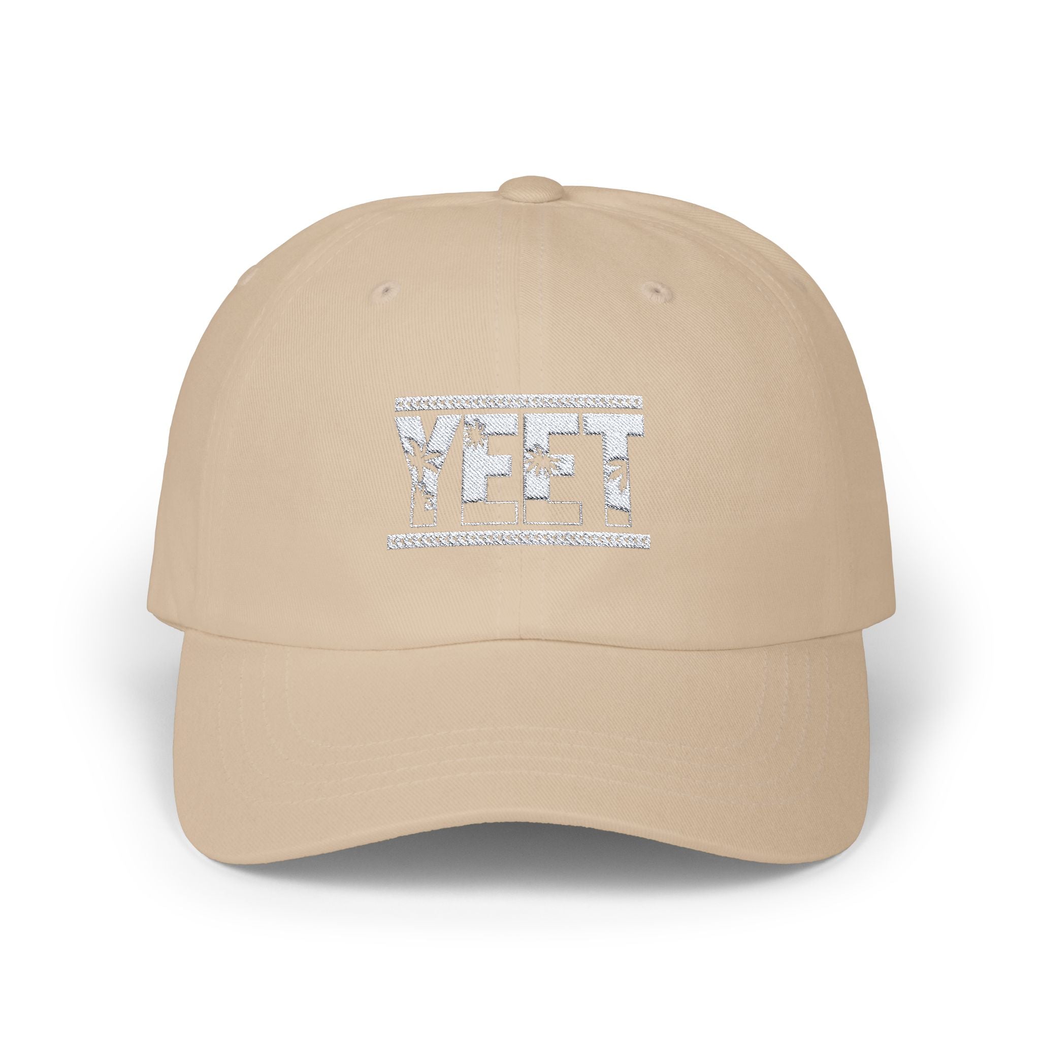 Yeet Graphic Text White Design, Sports Fan, Wrestling Dad Cap for Her and Him - Unisex Classic