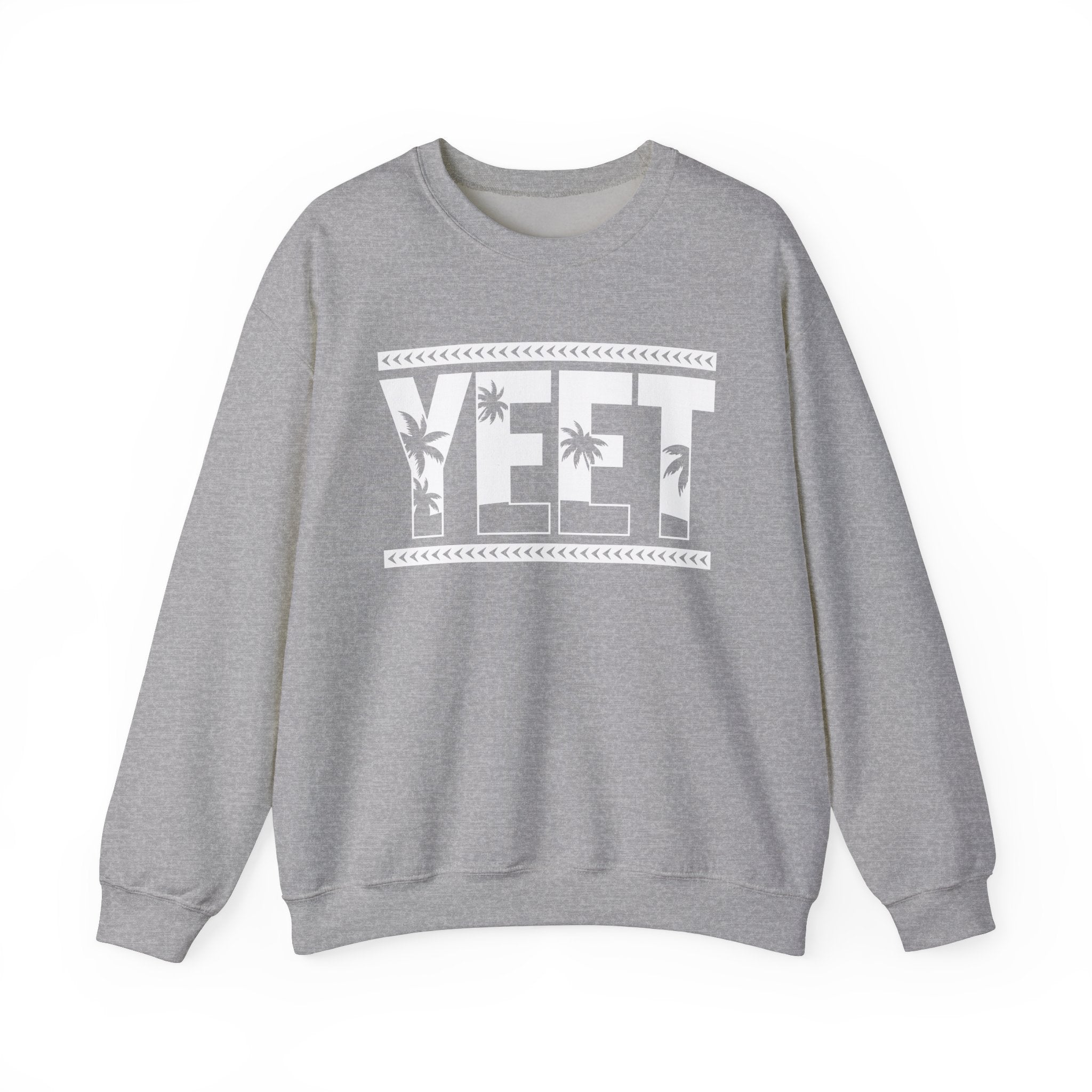 White Yeet Sweatshirt, Wrestling Fan Unisex Sweatshirt - Gift for Him or Her, Casual Outwear, Heavy Blend Crewneck Sweatshirt