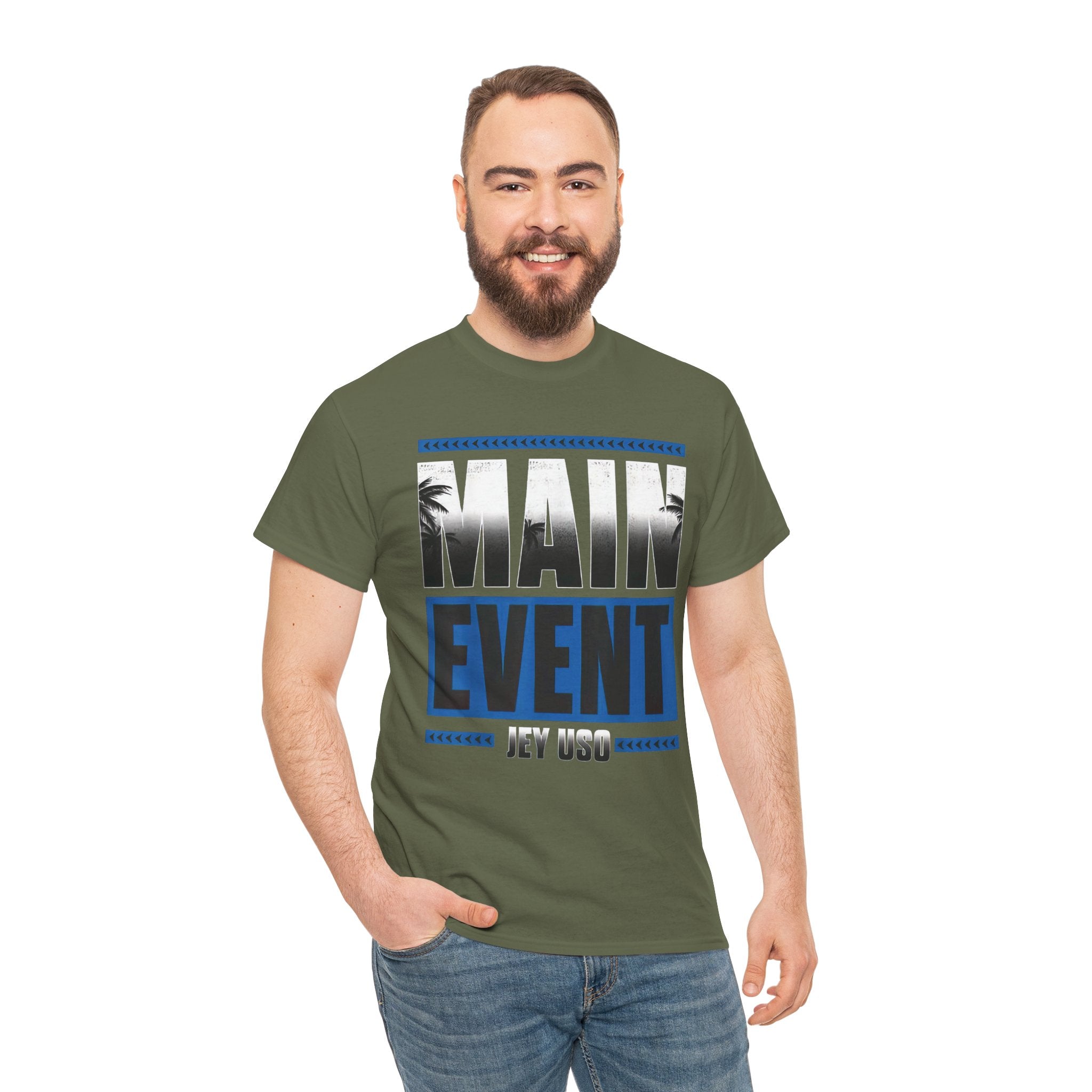 Main Event Uso Wrestling T-Shirt, Heavy Cotton Tee, Unisex Shirt, Wrestling Fan Gift, Graphic Tee