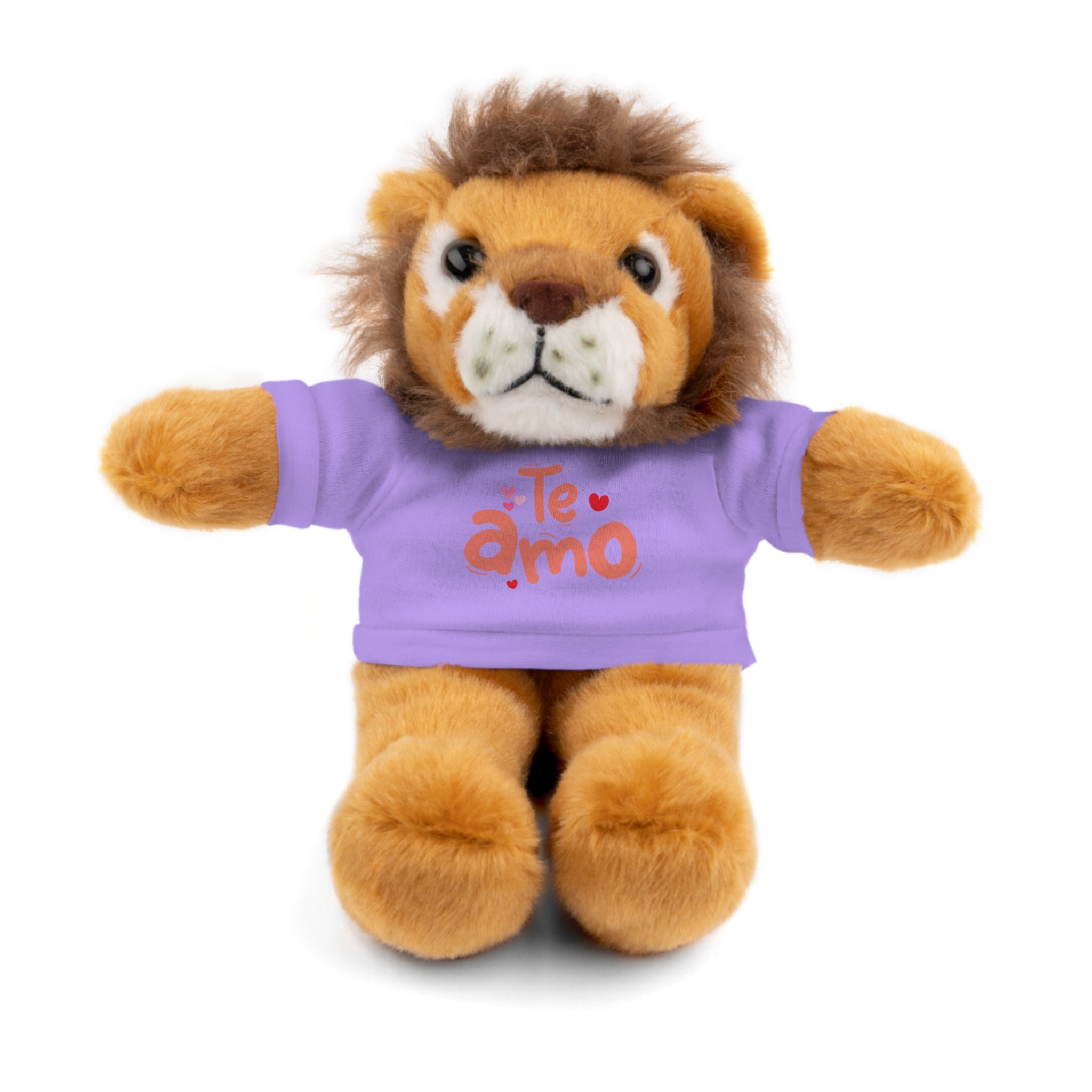 Cute Teddy Bear Plushy, Te Amo, Stuffed Animals Shirt Printed, Suitable for Soft Valentine's Day Gift