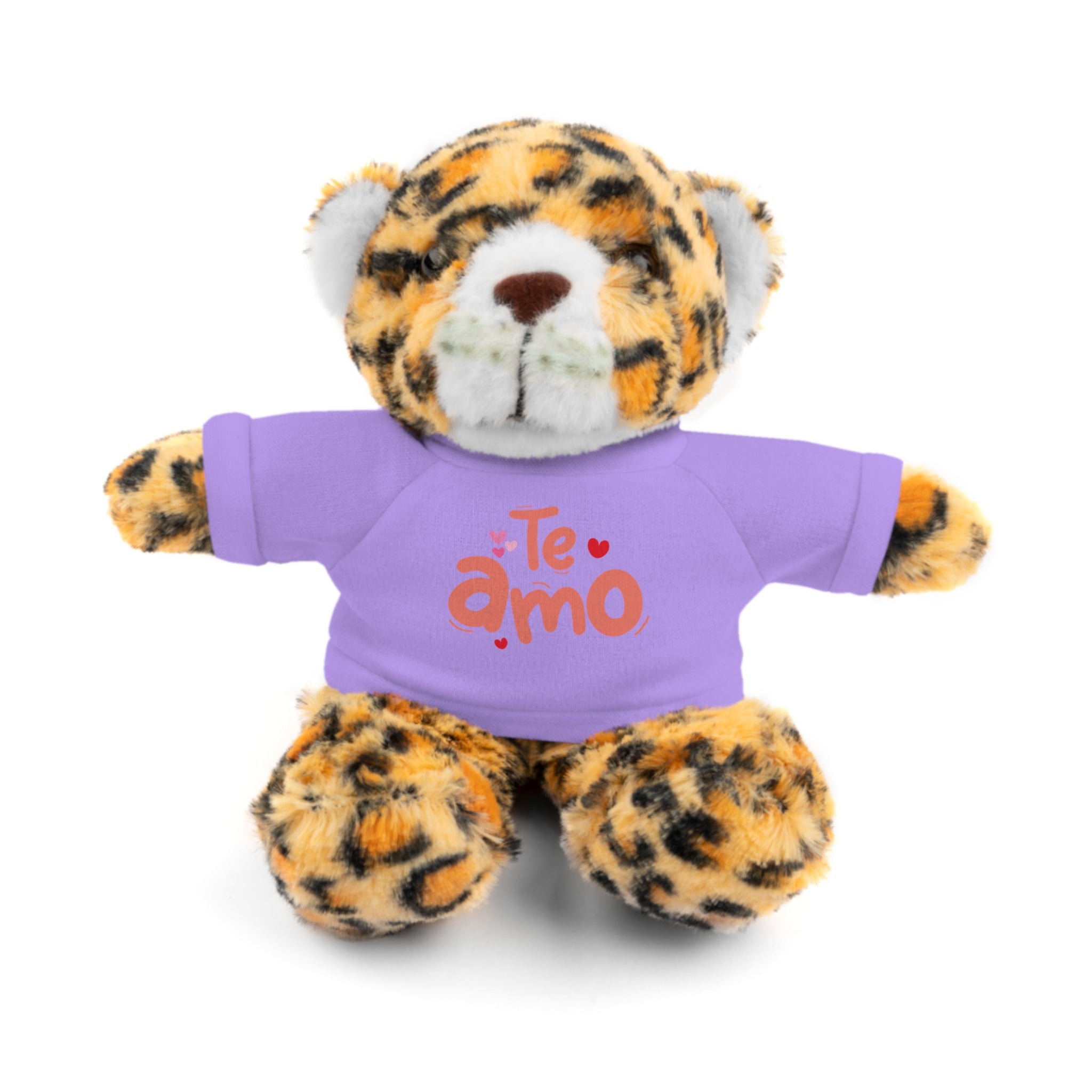 Cute Teddy Bear Plushy, Te Amo, Stuffed Animals Shirt Printed, Suitable for Soft Valentine's Day Gift