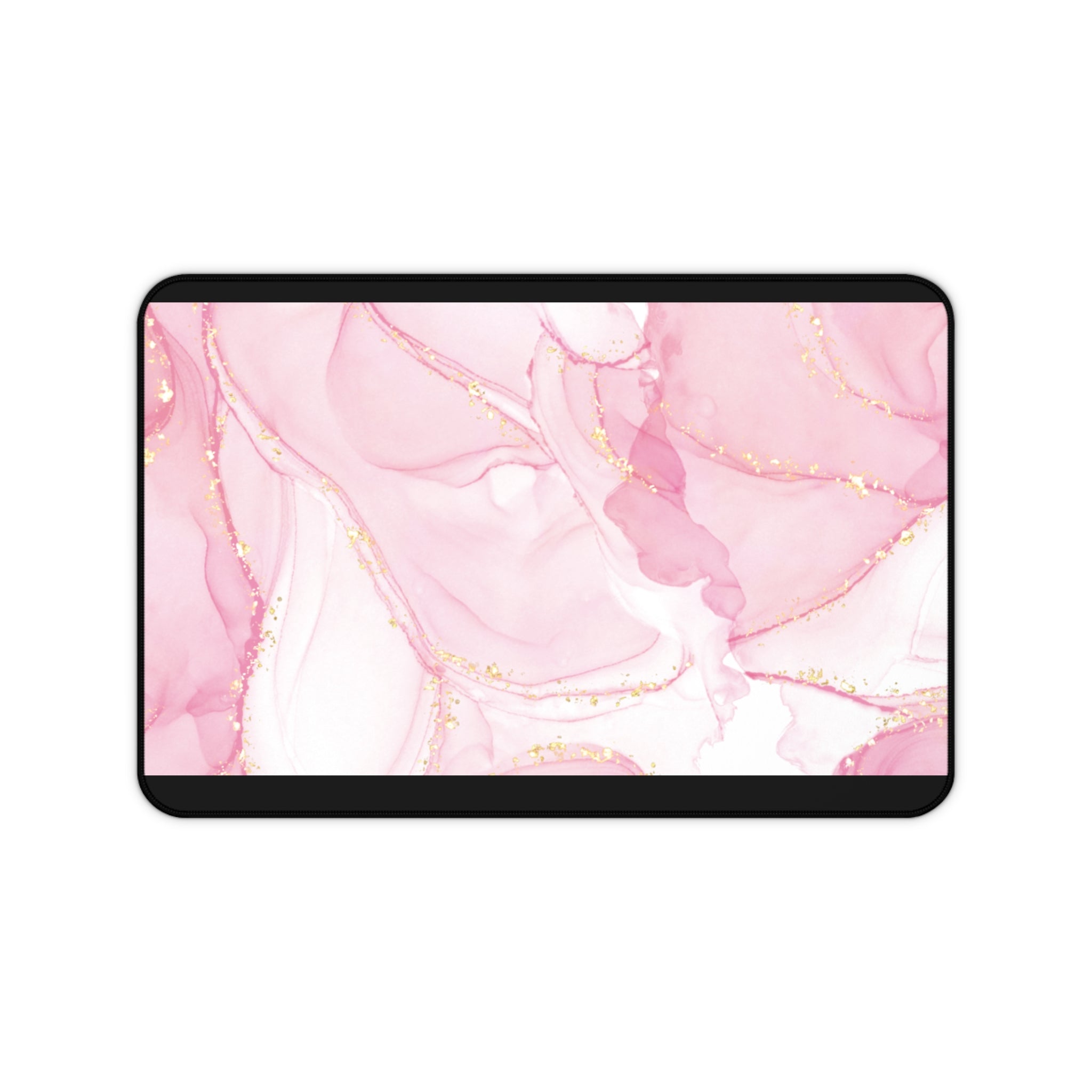 Pink Marble Design Valentines Gift, Mouse Pad, Desk Matt for Desktop, Cute Desk Pad Mat, XXL Large Mouse Pad for Desk, Anti-Slip Big Mousepad with Stitched Edges, Keyboard Pad Mouse Mat for Computer