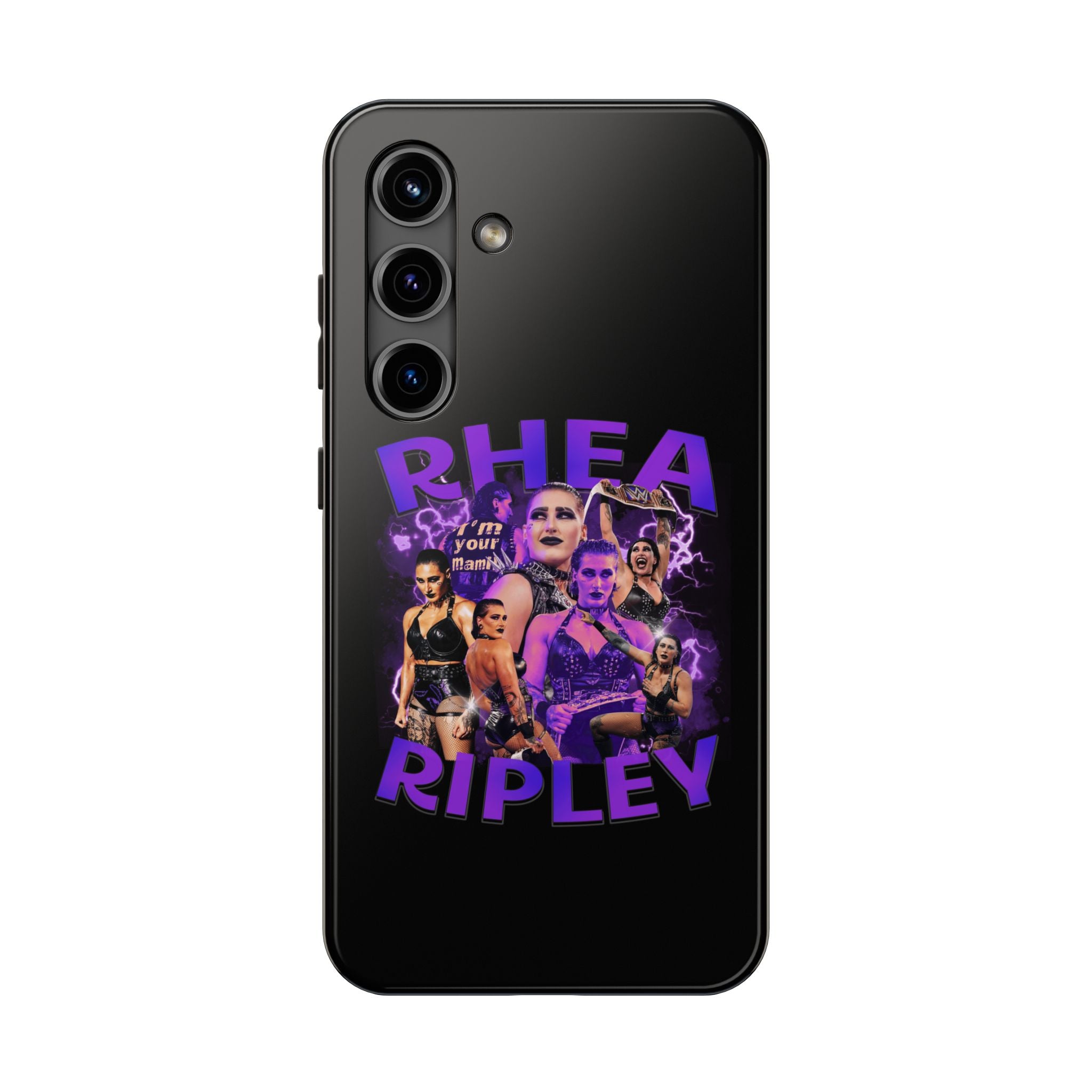 Rhea Ripley Graphic Portrait Design, iPhone and Samsung Case Cool Graphic Sports Fan Phone Case