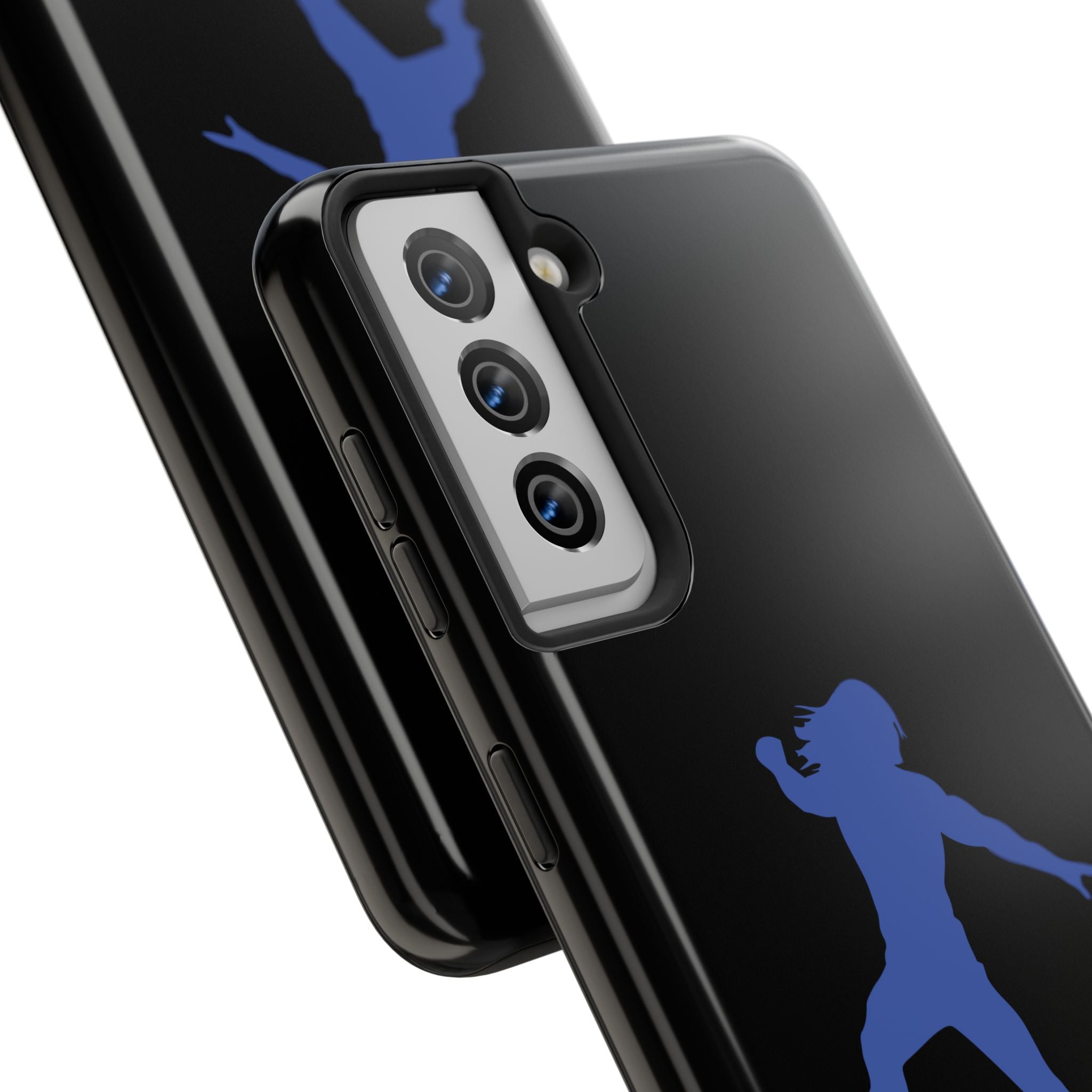 Roman Reigns Jump Blue Graphic Design, iPhone and Samsung Case Cool Graphic Sports Fan Phone Case