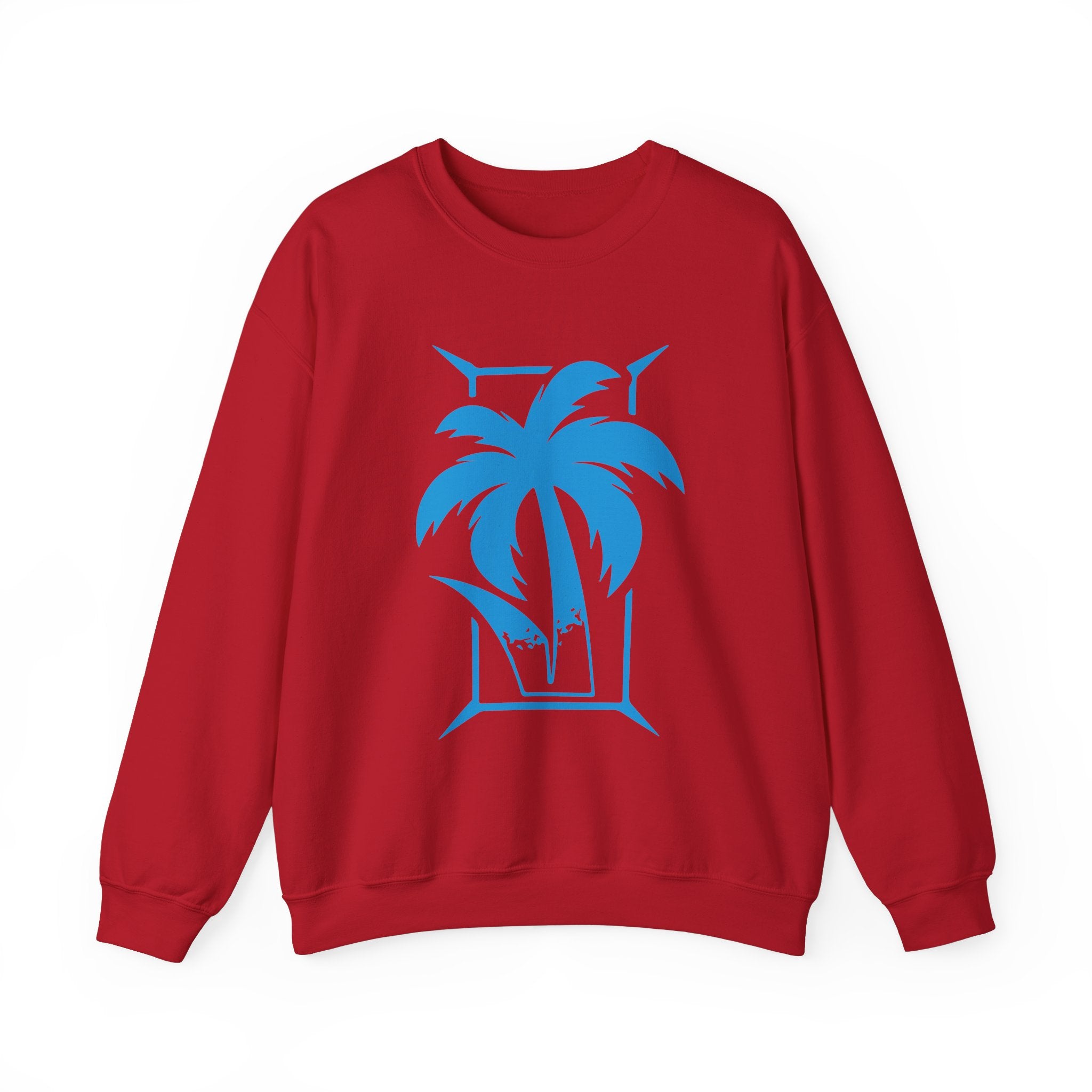 Palm Tree Design Jey Uso Sweatshirt, Wrestling Fan Unisex Sweatshirt - Gift for Him or Her, Casual Outwear, Heavy Blend Crewneck Sweatshirt