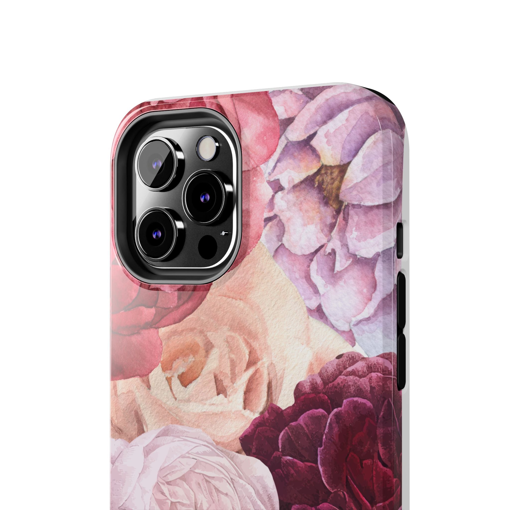 Pink Purple Watercolor Flower, Elegant Phone Cases, Stylish Phone Covers, Chic Phone Protectors, Fashionable Case for Her, Trendy Smartphone Accessories