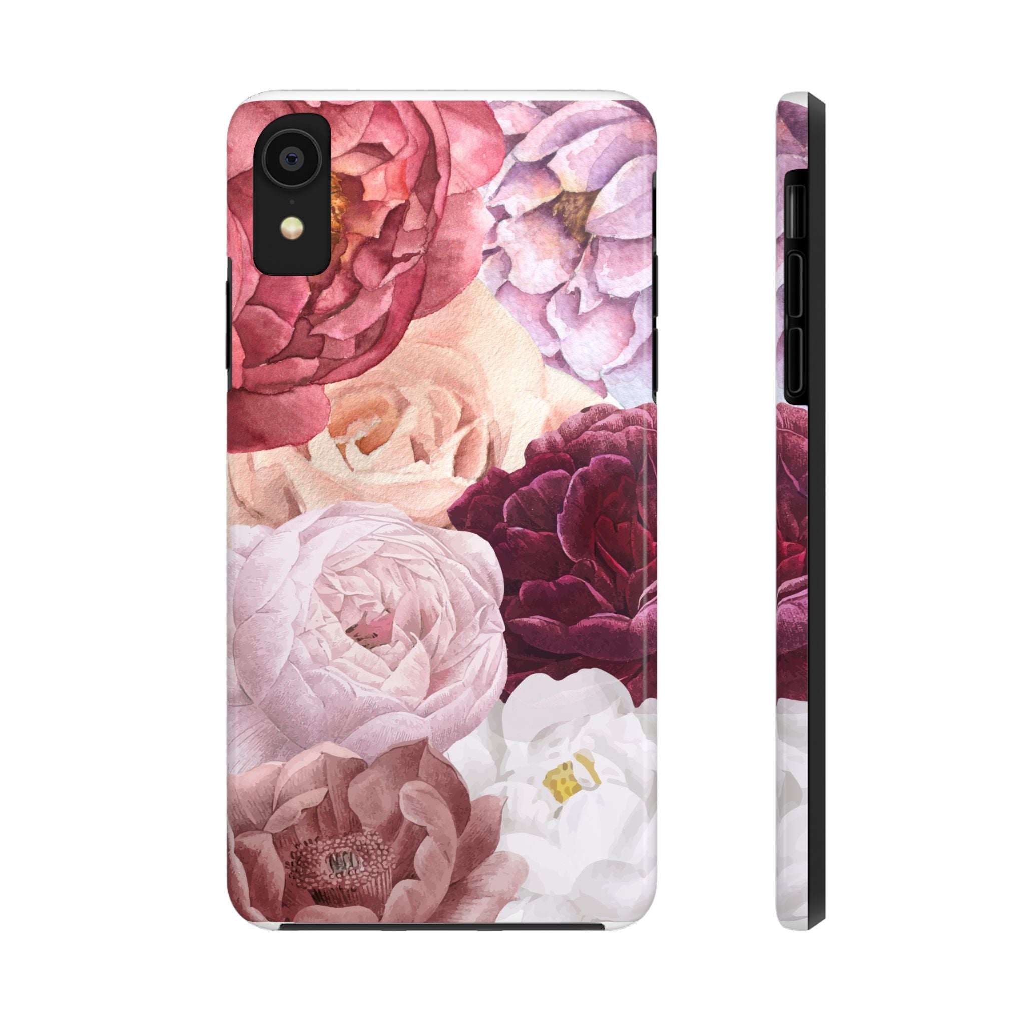 Pink Purple Watercolor Flower, Elegant Phone Cases, Stylish Phone Covers, Chic Phone Protectors, Fashionable Case for Her, Trendy Smartphone Accessories